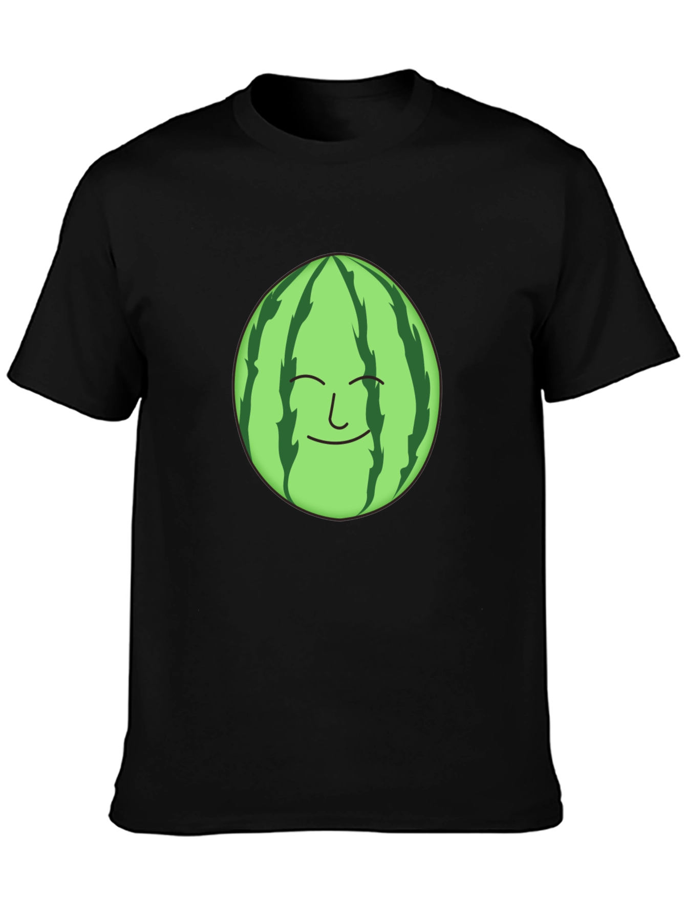 Funny Watermelon Face Graphic T-Shirt