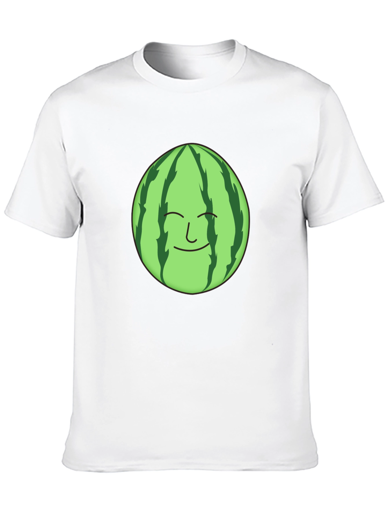 Funny Watermelon Face Graphic T-Shirt