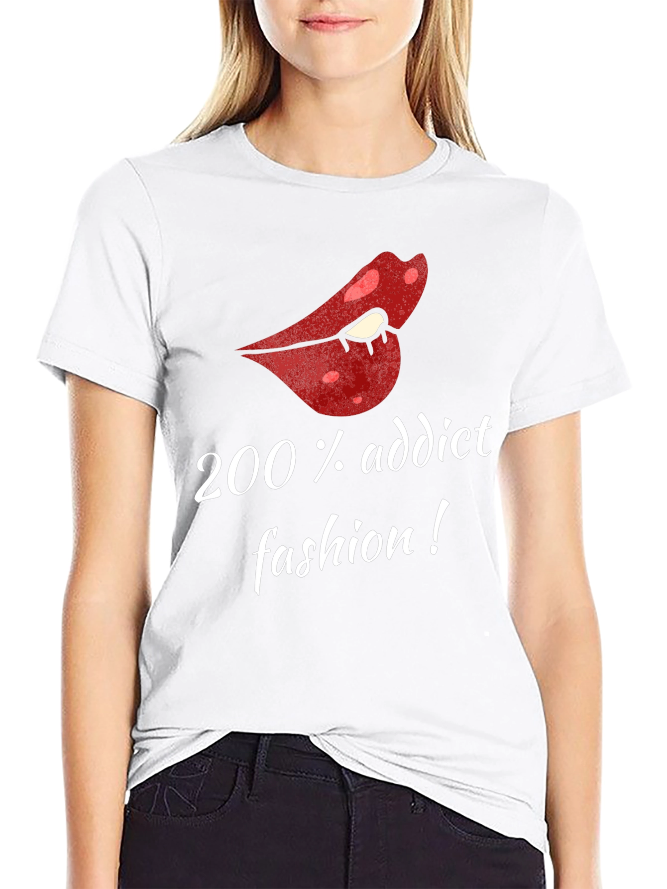 200% Addict Fashion Graphic T-Shirt