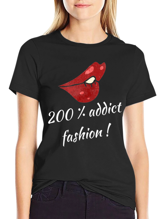 200% Addict Fashion Graphic T-Shirt