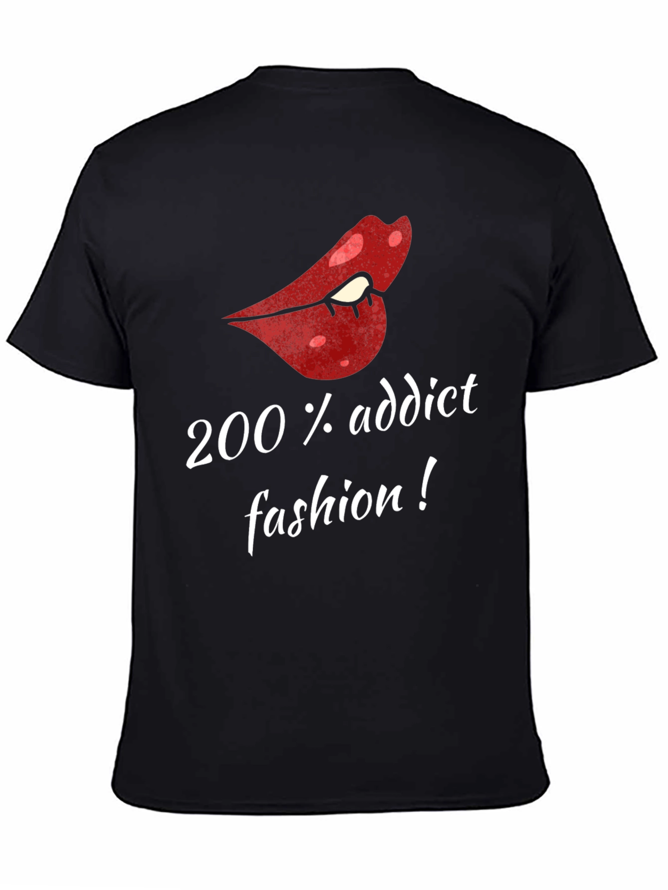 200% Addict Fashion Graphic T-Shirt