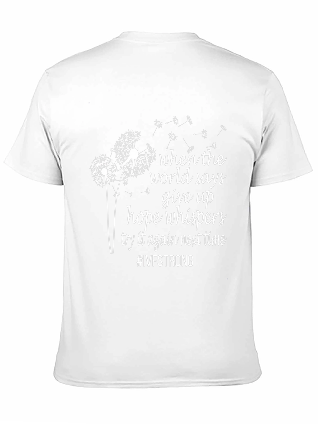 IVF Strong Dandelion Black T-Shirt