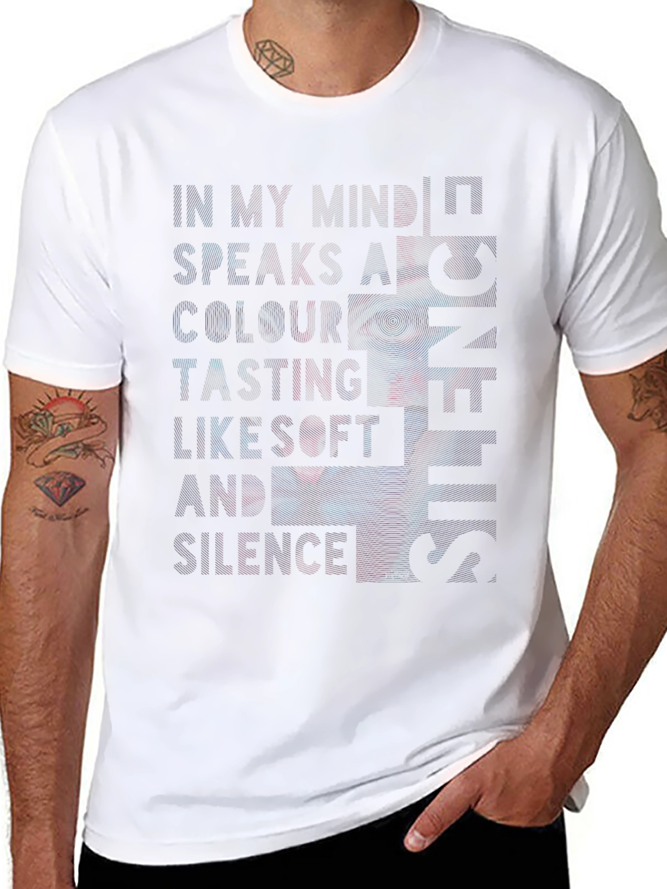 Abstract Graphic Print T-Shirt - Soft Style