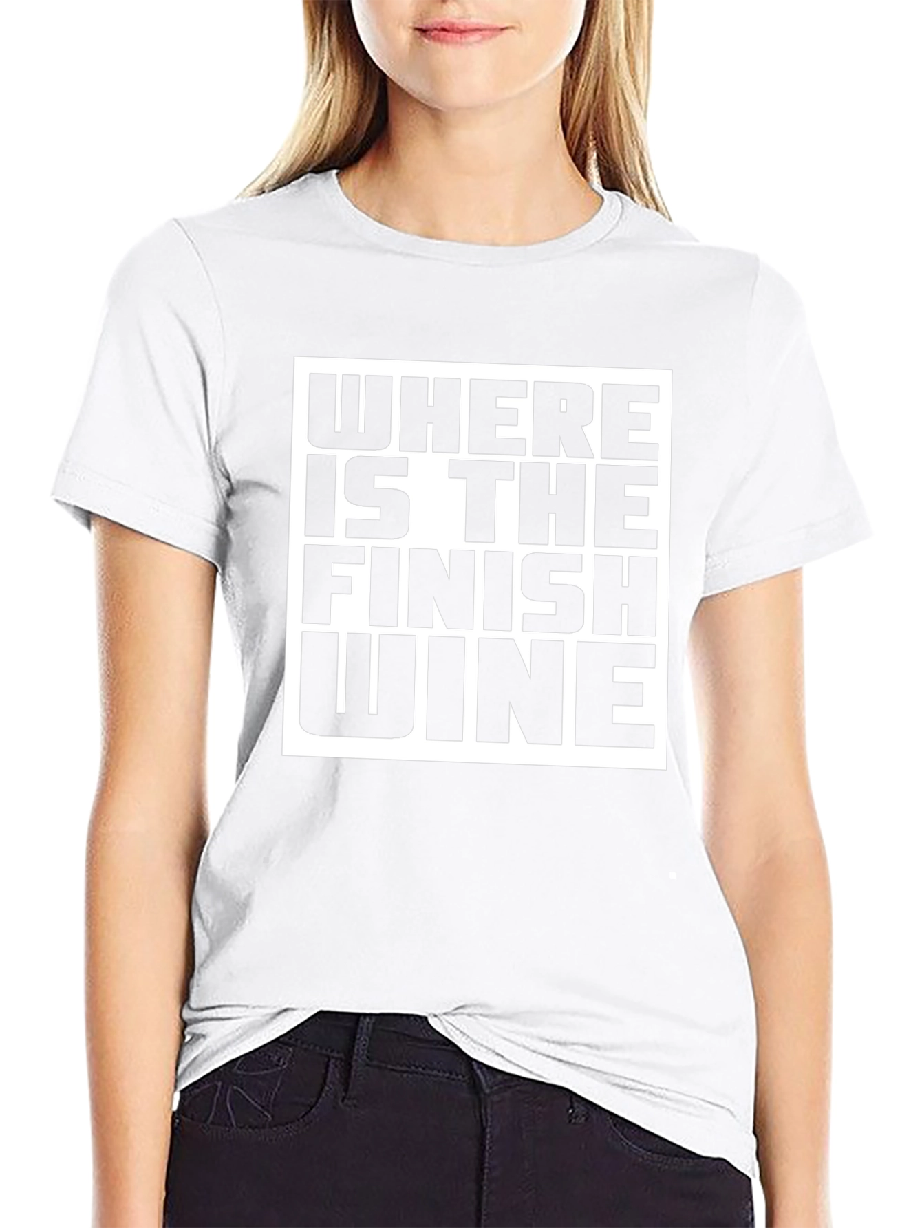 Funny Wine T-Shirt - Where is the Finish Wine
