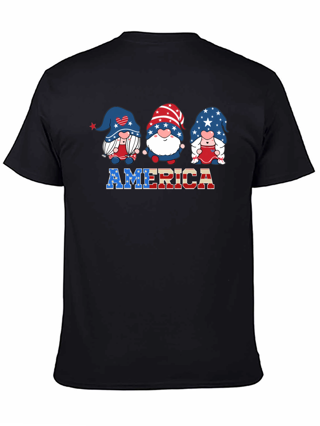 Patriotic Gnome USA America T-Shirt
