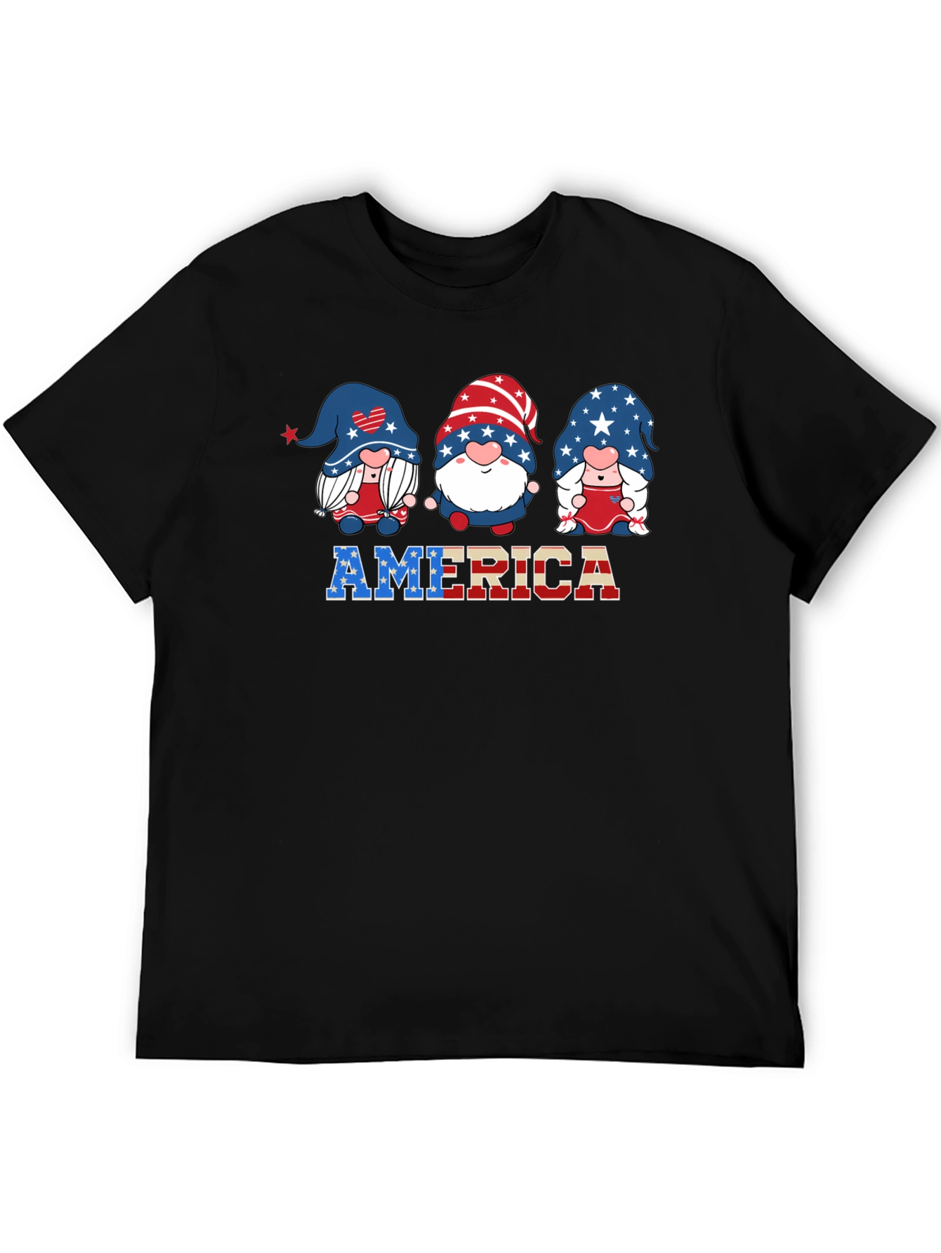 Patriotic Gnome USA America T-Shirt