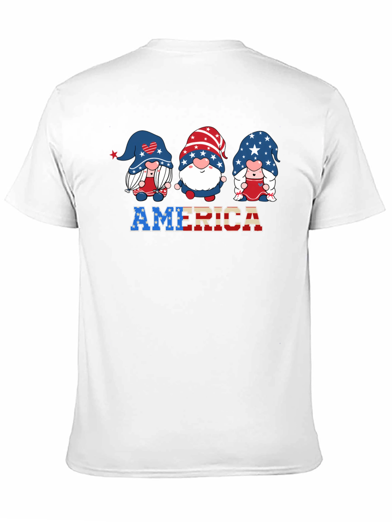 Patriotic Gnome USA America T-Shirt