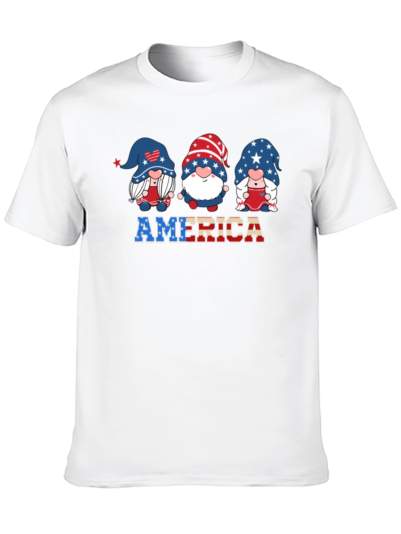 Patriotic Gnome USA America T-Shirt