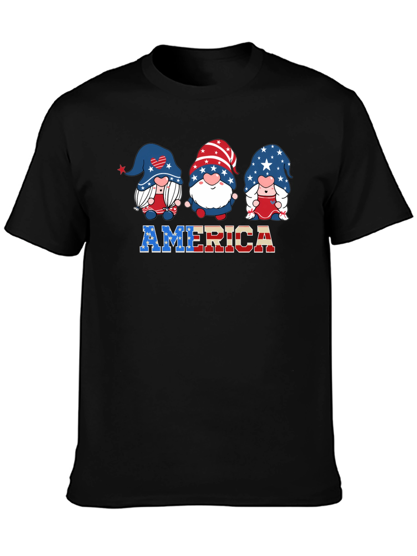 Patriotic Gnome USA America T-Shirt