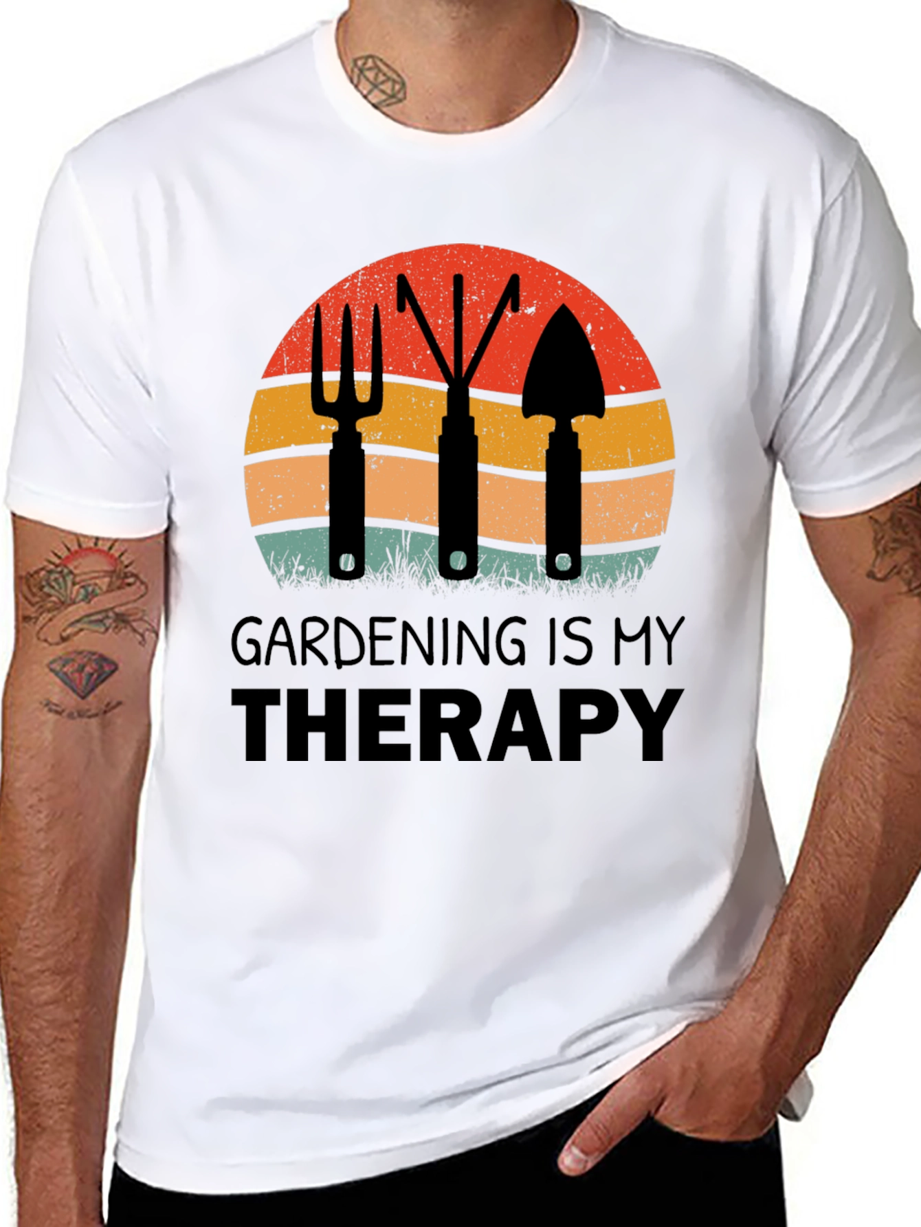 Gardening is My Therapy Graphic T-Shirt