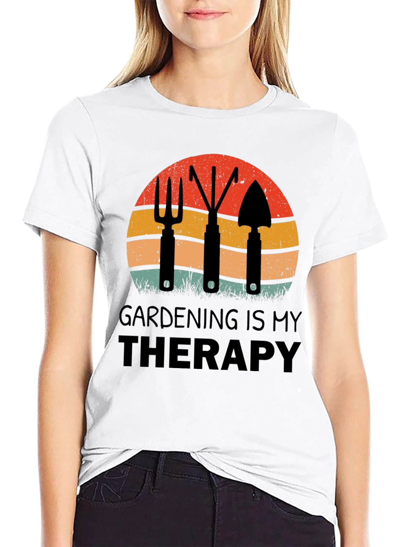 Gardening is My Therapy Graphic T-Shirt
