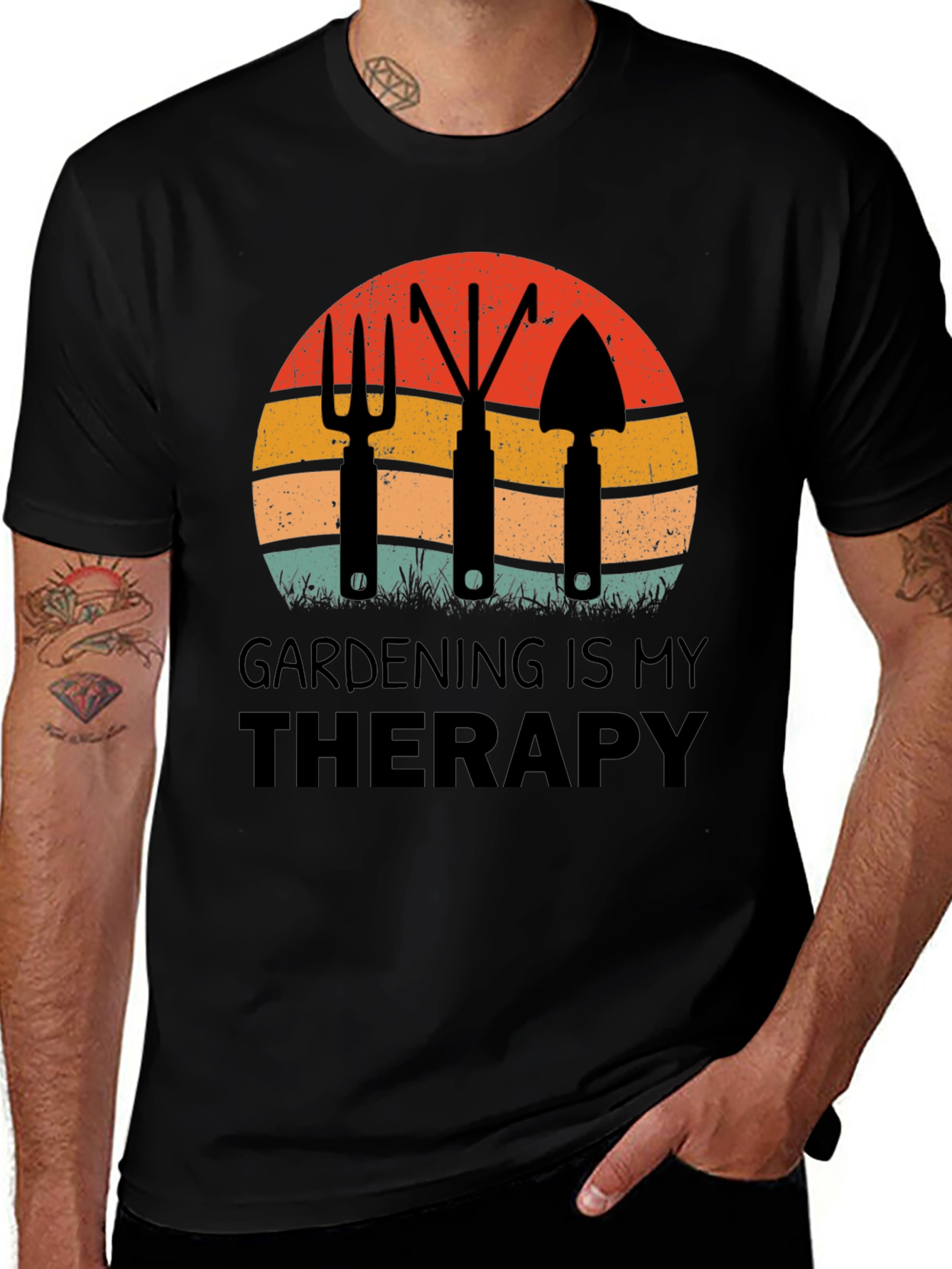 Gardening is My Therapy Graphic T-Shirt