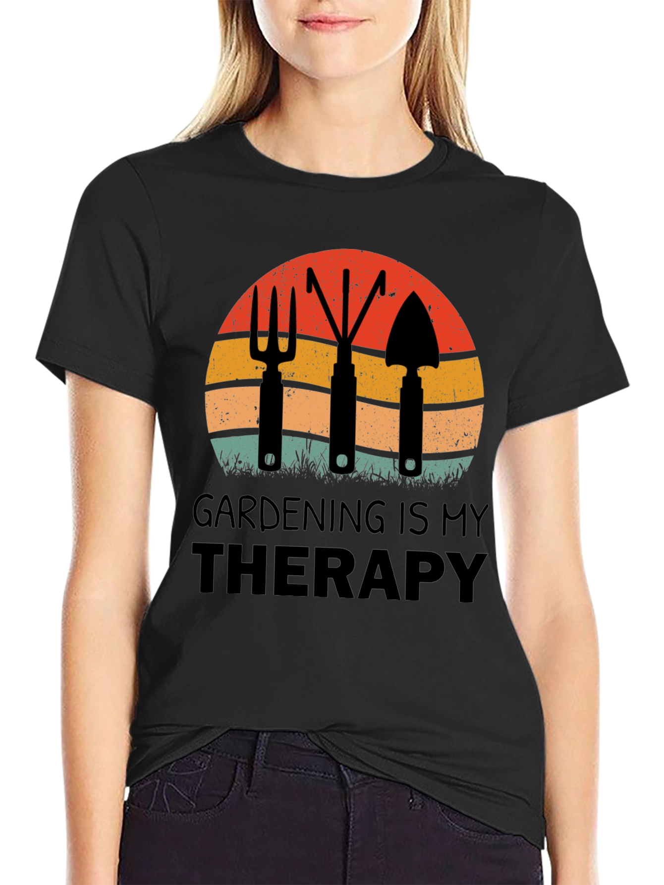 Gardening is My Therapy Graphic T-Shirt
