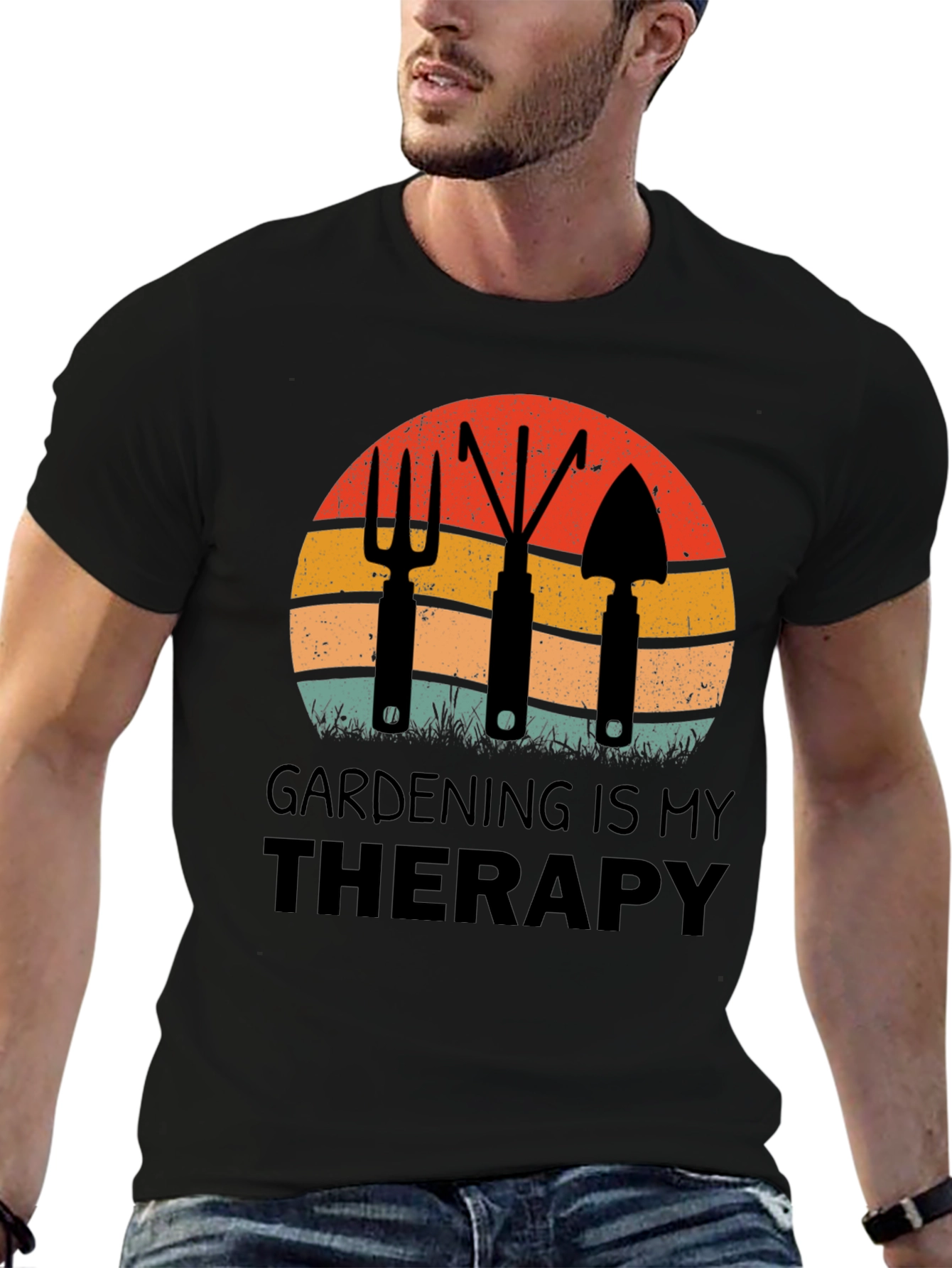Gardening is My Therapy Graphic T-Shirt