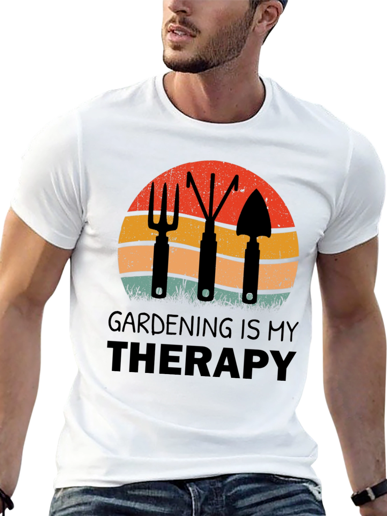 Gardening is My Therapy Graphic T-Shirt