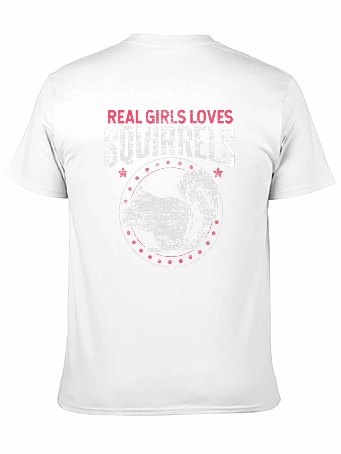 Real Girls Love Squirrels Black T-Shirt