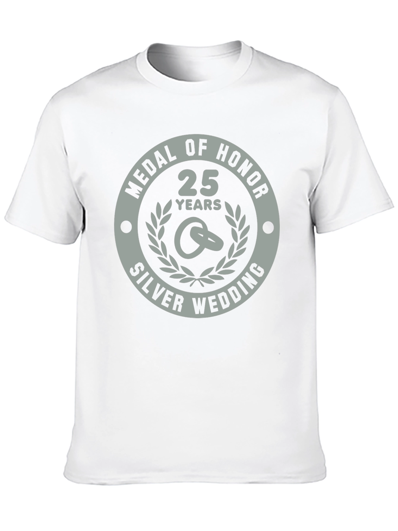 25th Silver Wedding Anniversary Medal of Honor T-Shirt