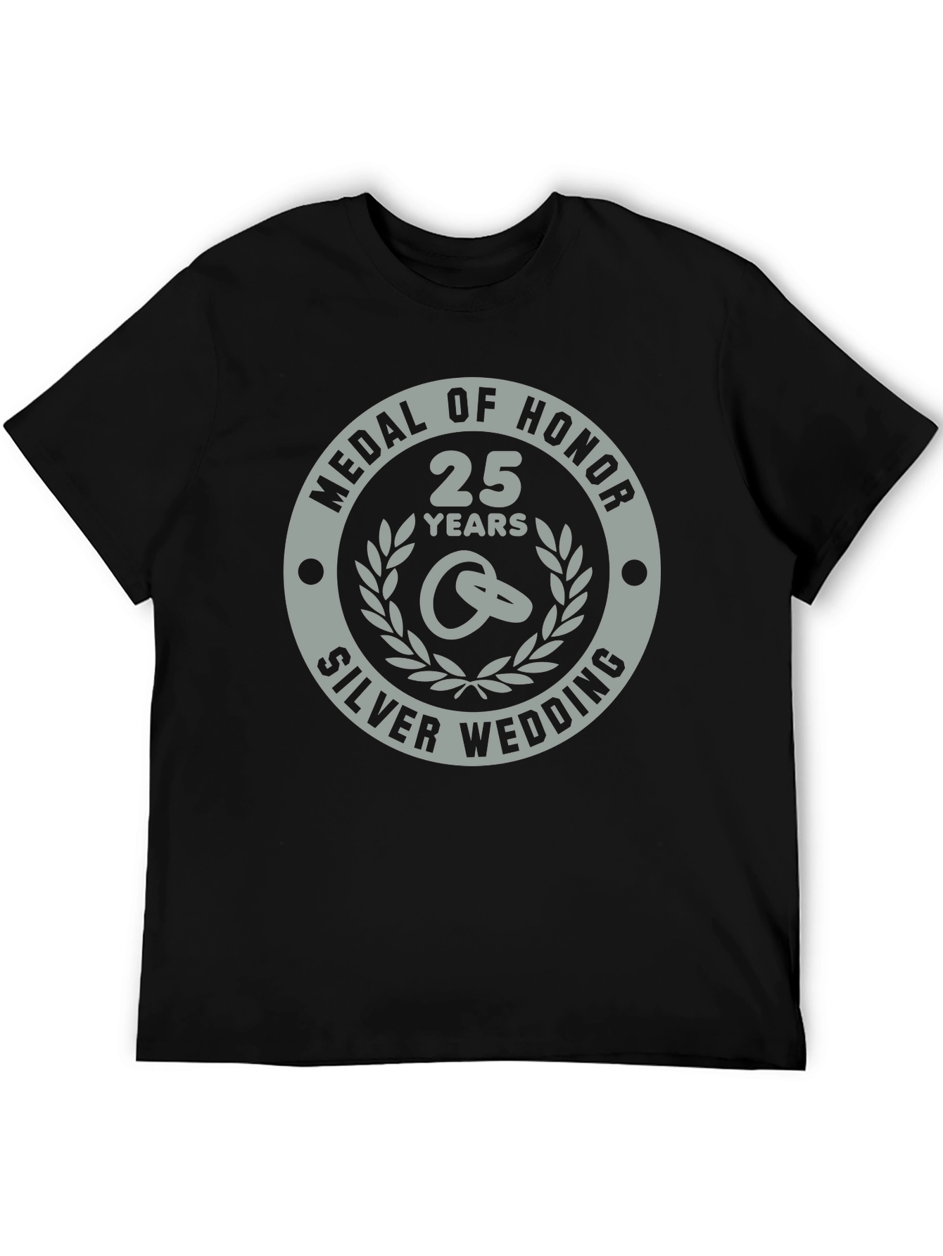 25th Silver Wedding Anniversary Medal of Honor T-Shirt