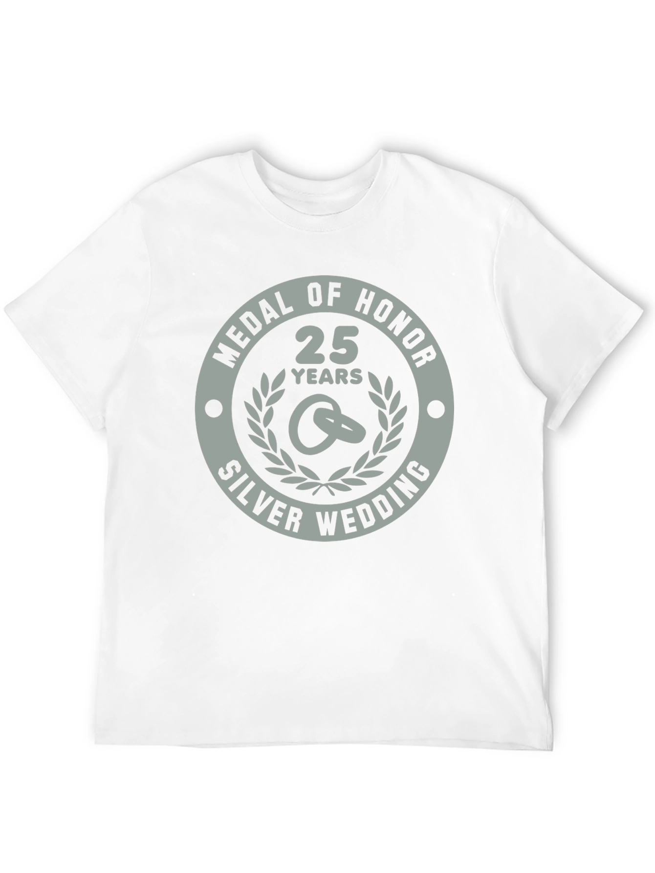 25th Silver Wedding Anniversary Medal of Honor T-Shirt