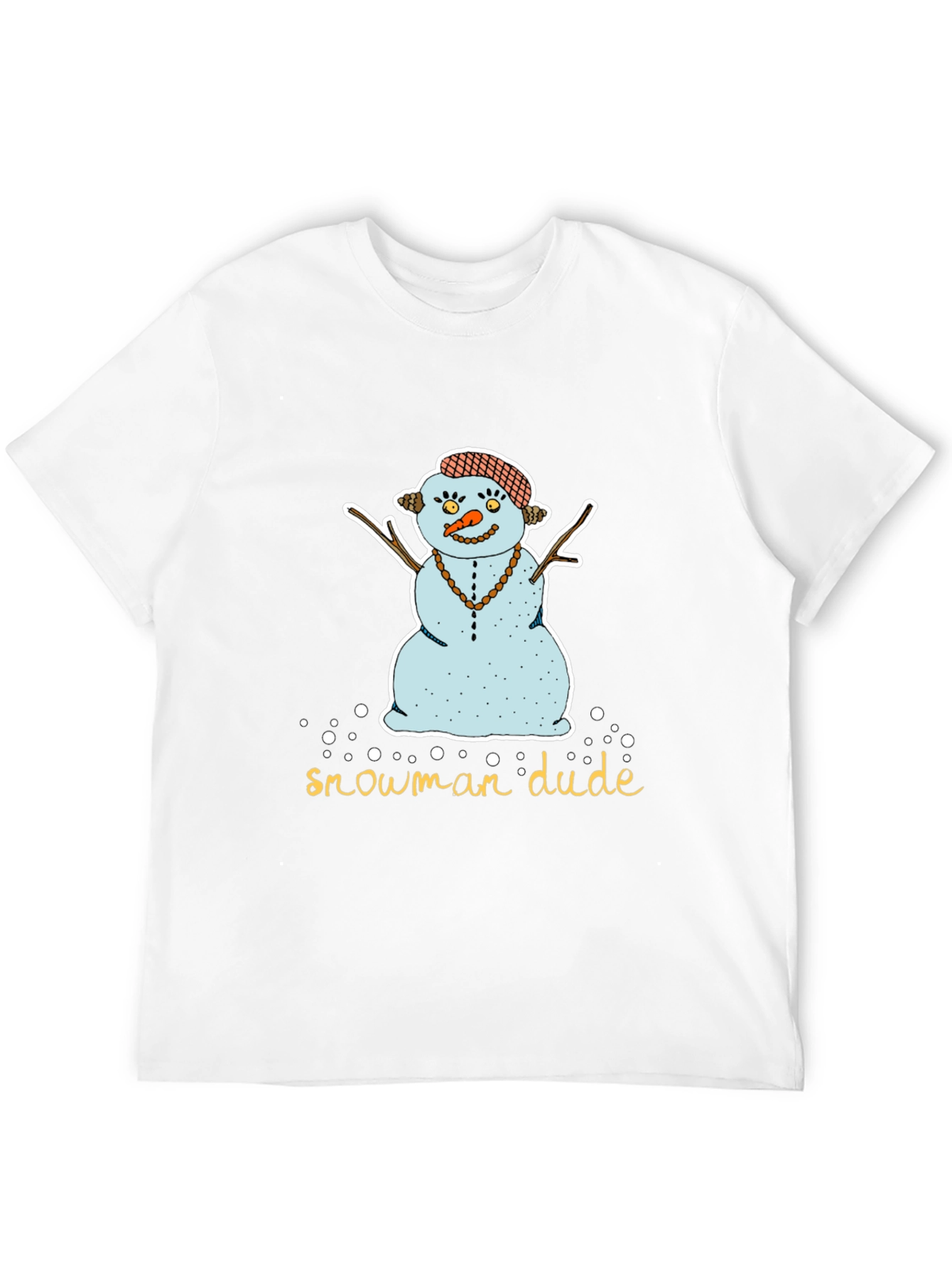 Snowman Dude Graphic Tee - Black T-Shirt