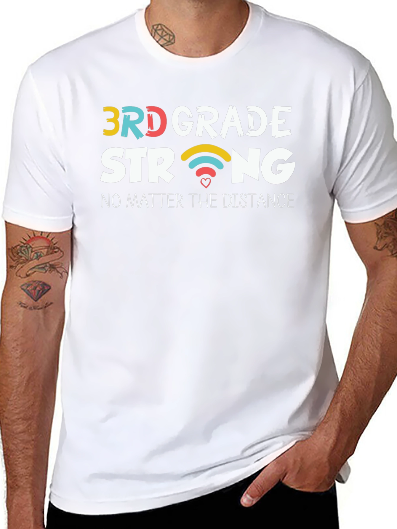3rd Grade Strong Black T-Shirt