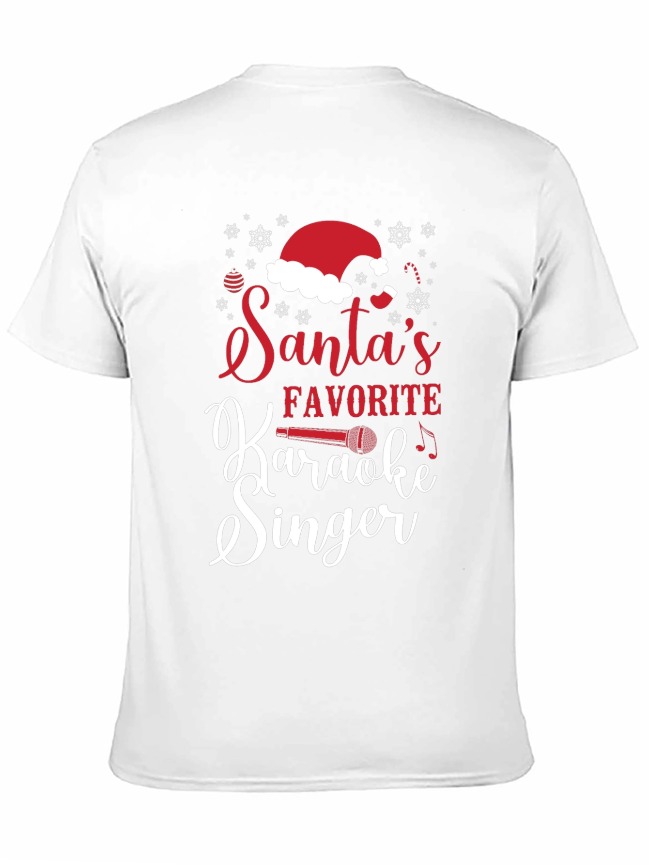 Santas Favorite Karaoke Singer Christmas T-Shirt