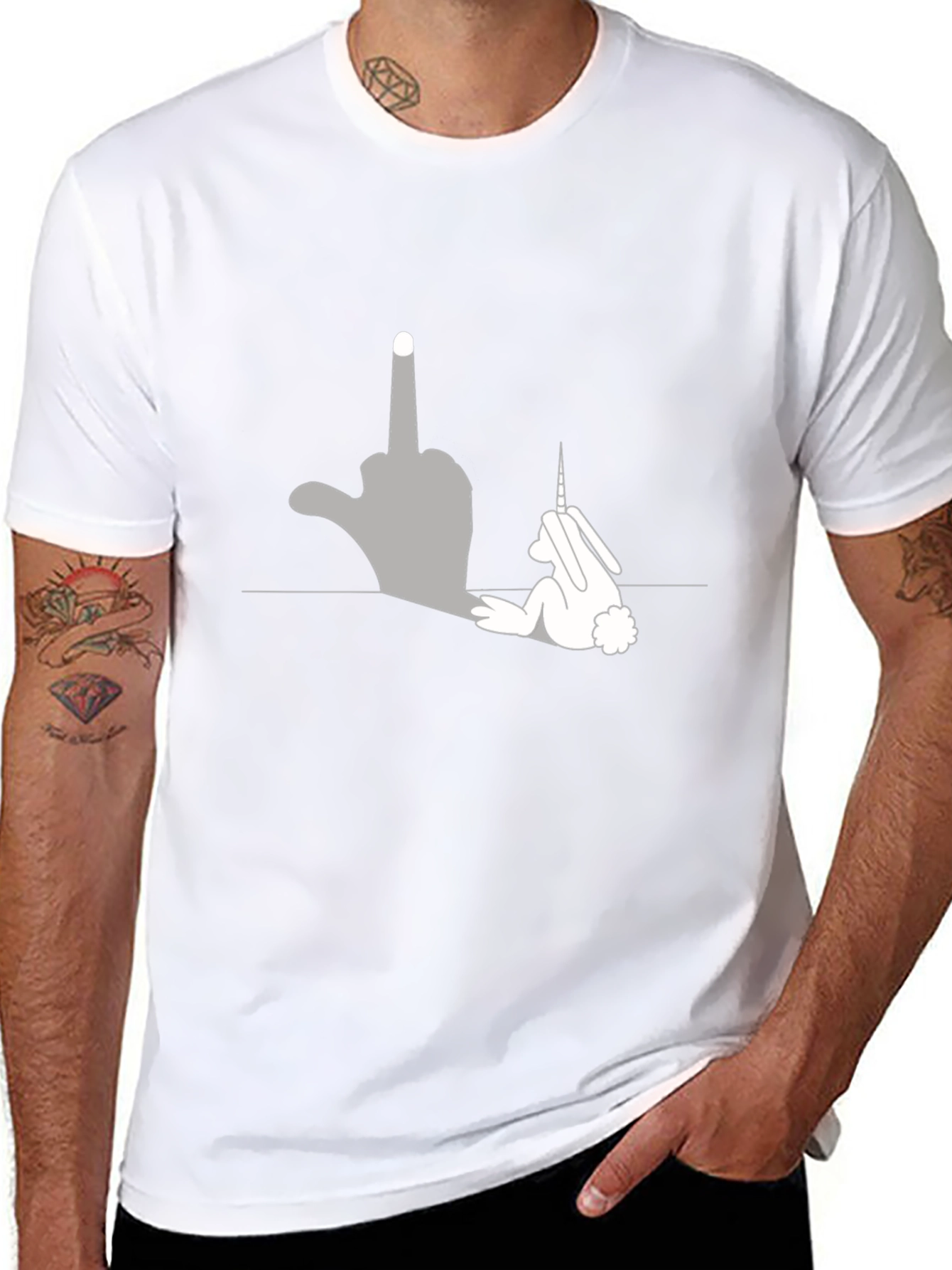 Funny Unicorn Shadow T-Shirt