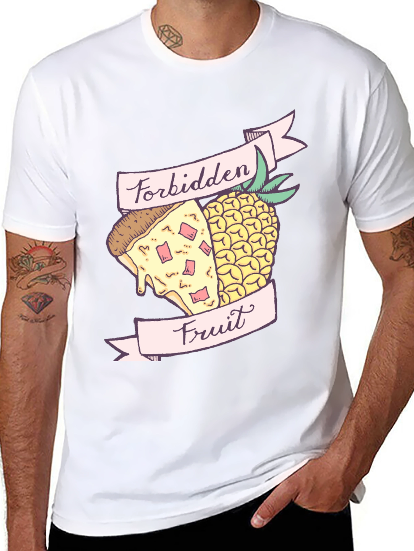 Forbidden Fruit Pizza & Pineapple Graphic Tee