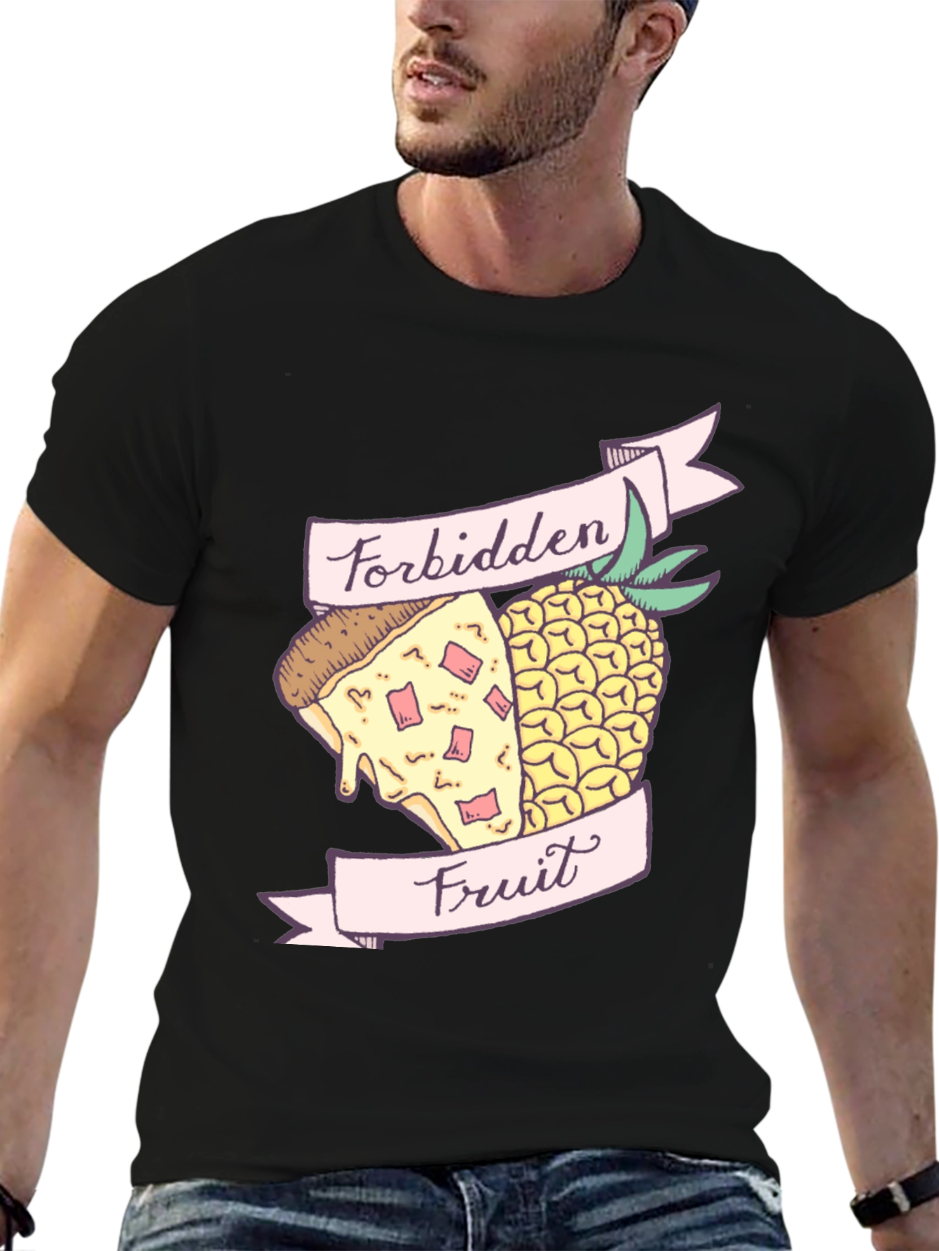 Forbidden Fruit Pizza & Pineapple Graphic Tee