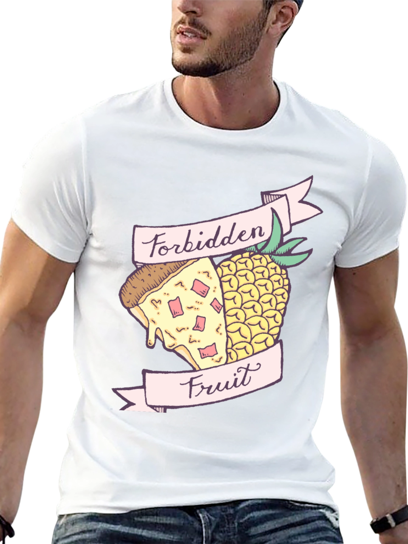 Forbidden Fruit Pizza & Pineapple Graphic Tee