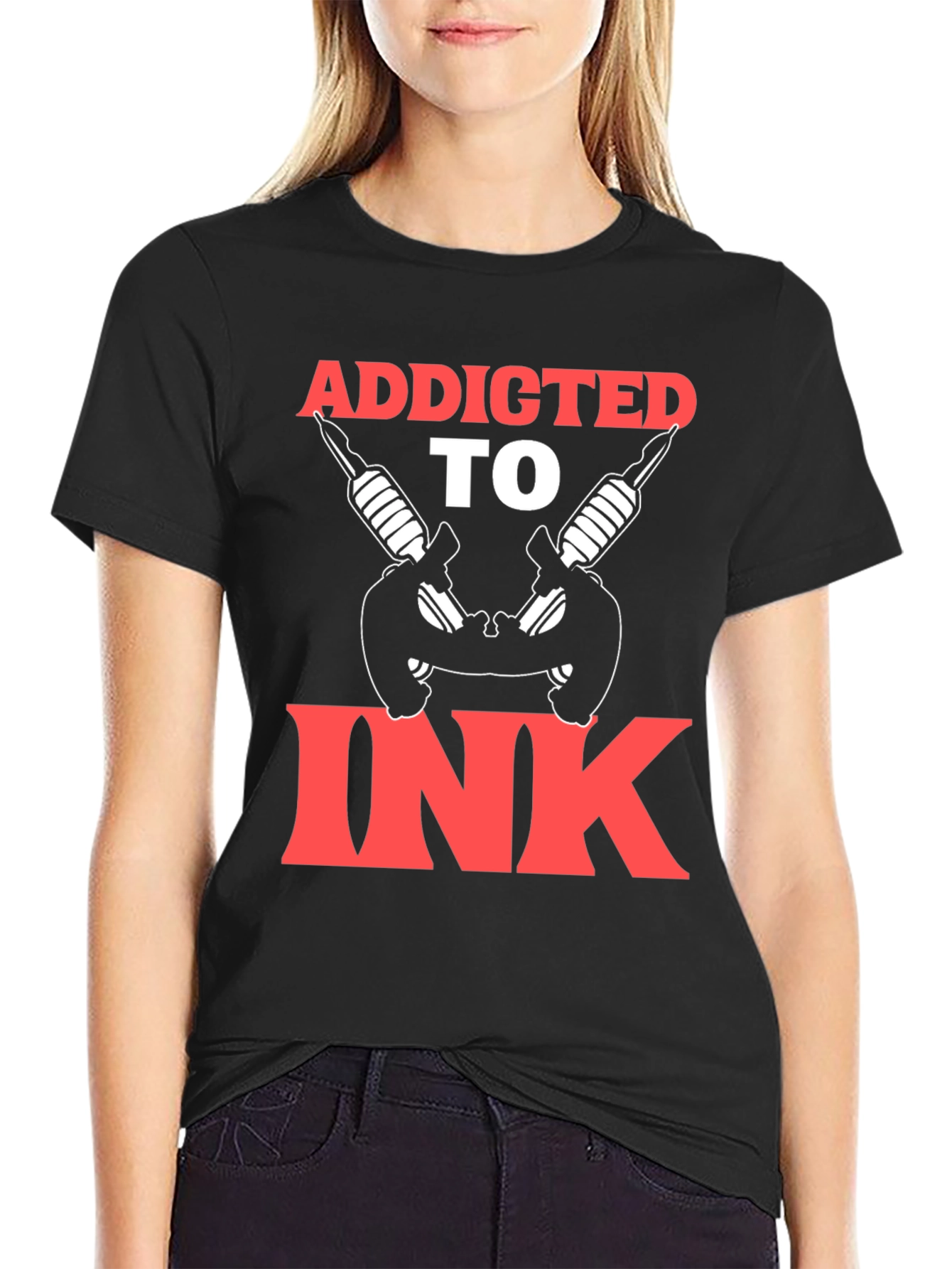 Addicted To Ink T-Shirt Tattoo Art Graphic Tee