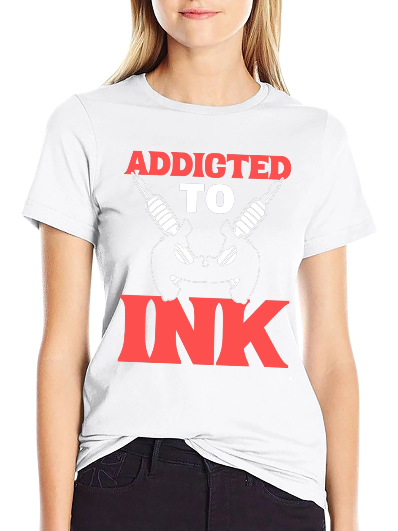 Addicted To Ink T-Shirt Tattoo Art Graphic Tee