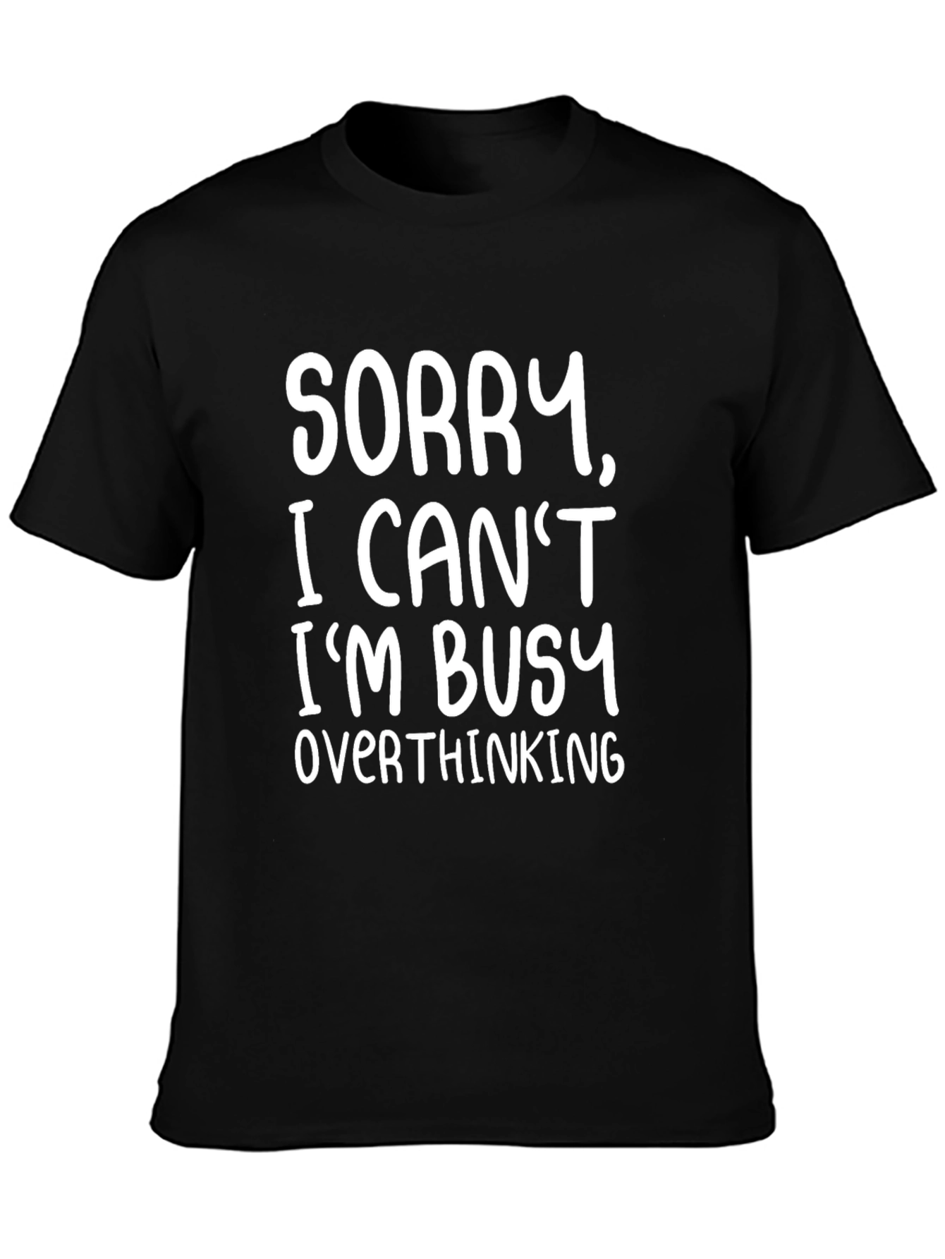 Funny Overthinking Graphic Tee - Soft Cotton Blend