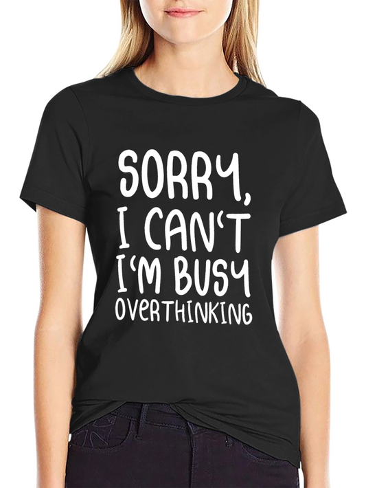 Funny Overthinking Graphic Tee - Soft Cotton Blend