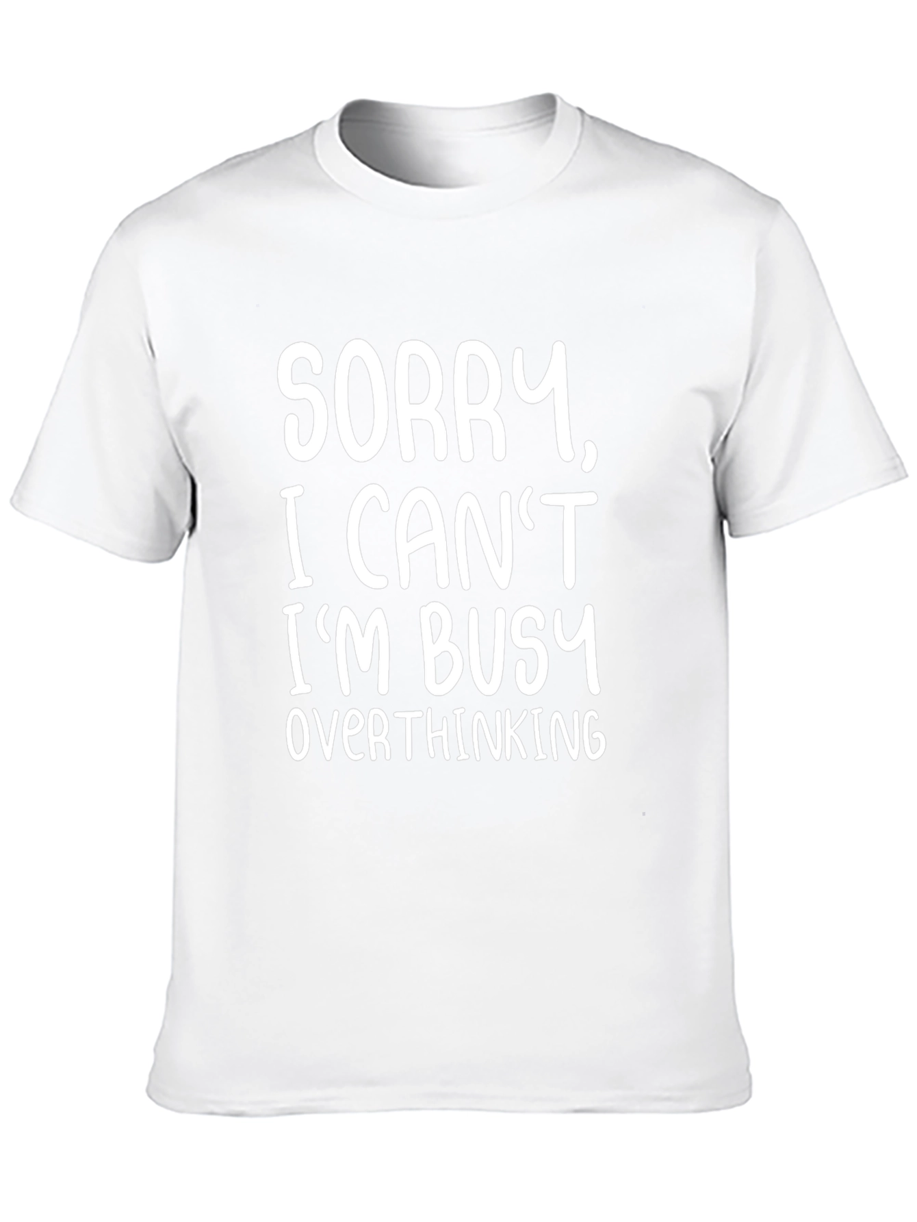 Funny Overthinking Graphic Tee - Soft Cotton Blend