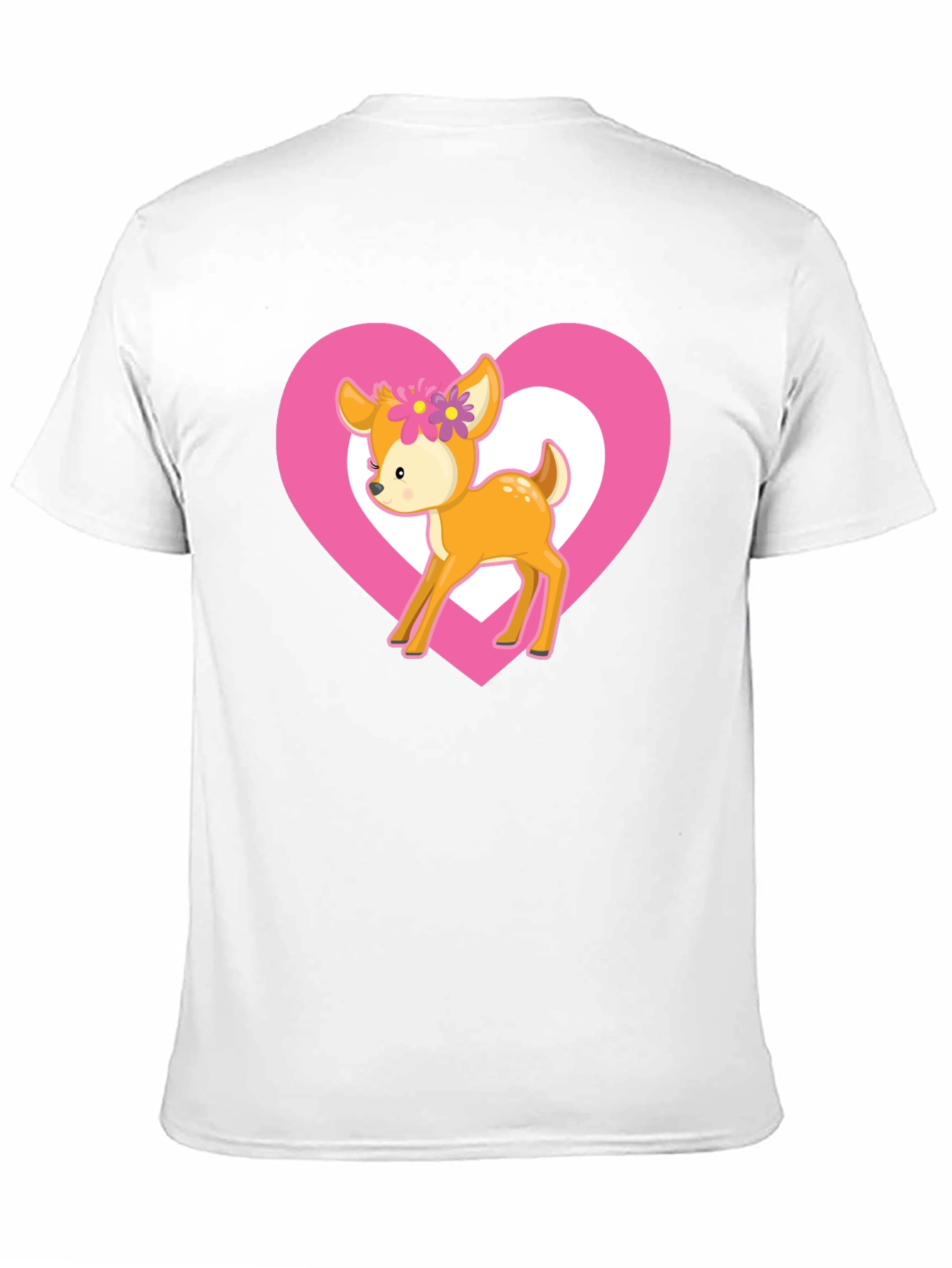 Deer Heart Graphic Black T-Shirt