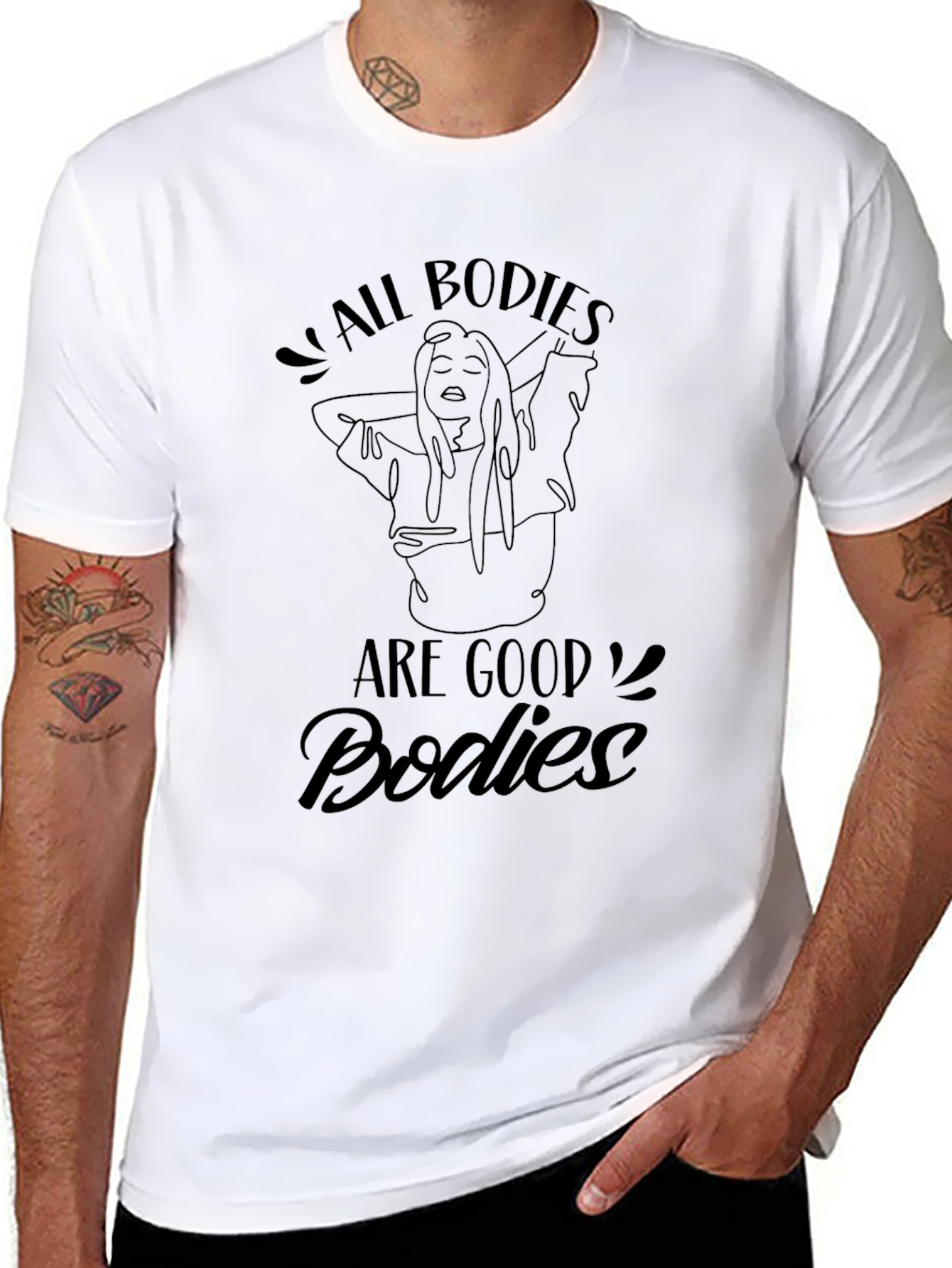 All Bodies Are Good Bodies Black T-Shirt