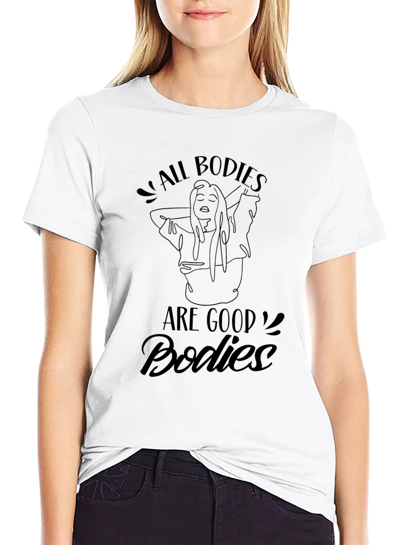 All Bodies Are Good Bodies Black T-Shirt