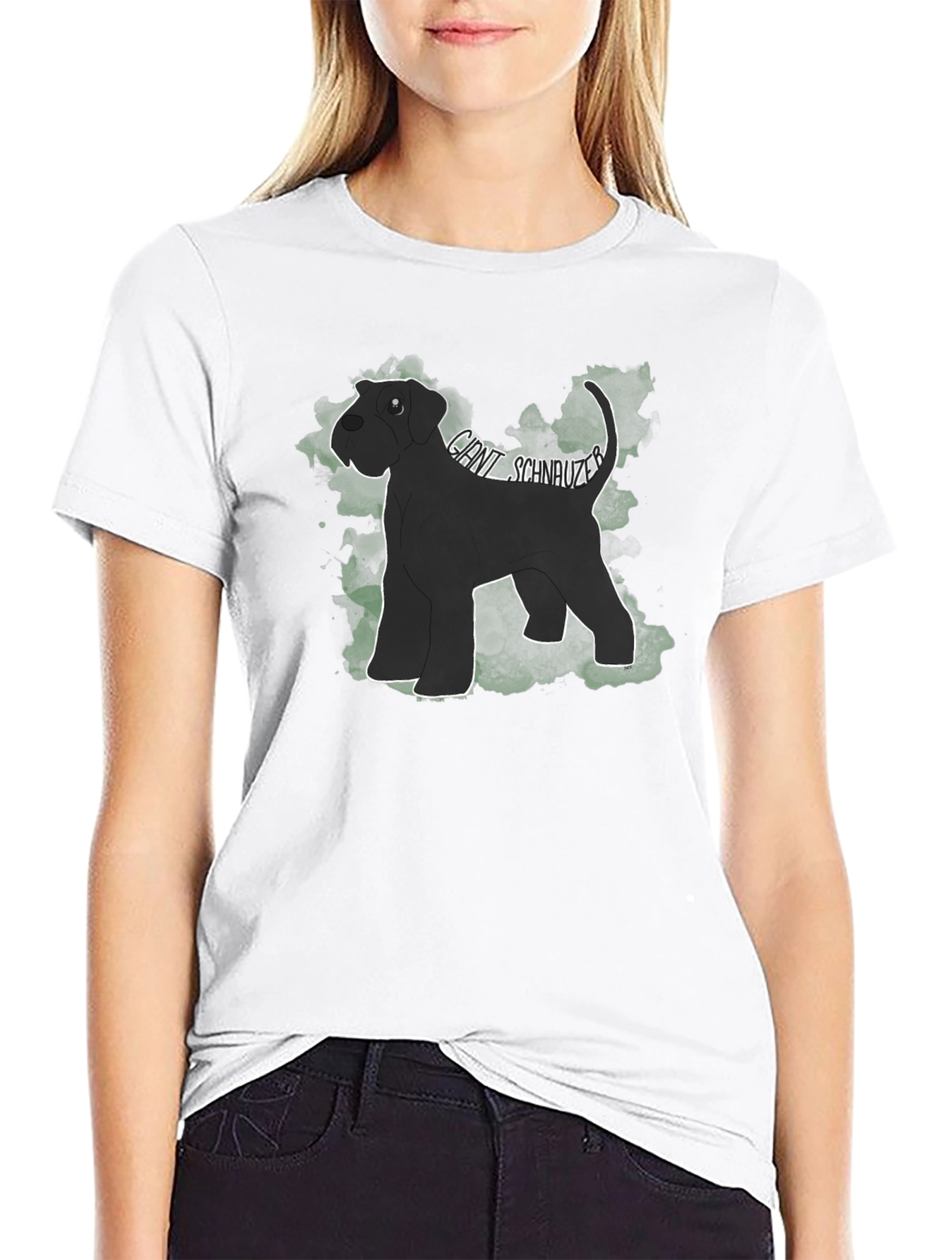 Giant Schnauzer Dog T-Shirt - Black Tee