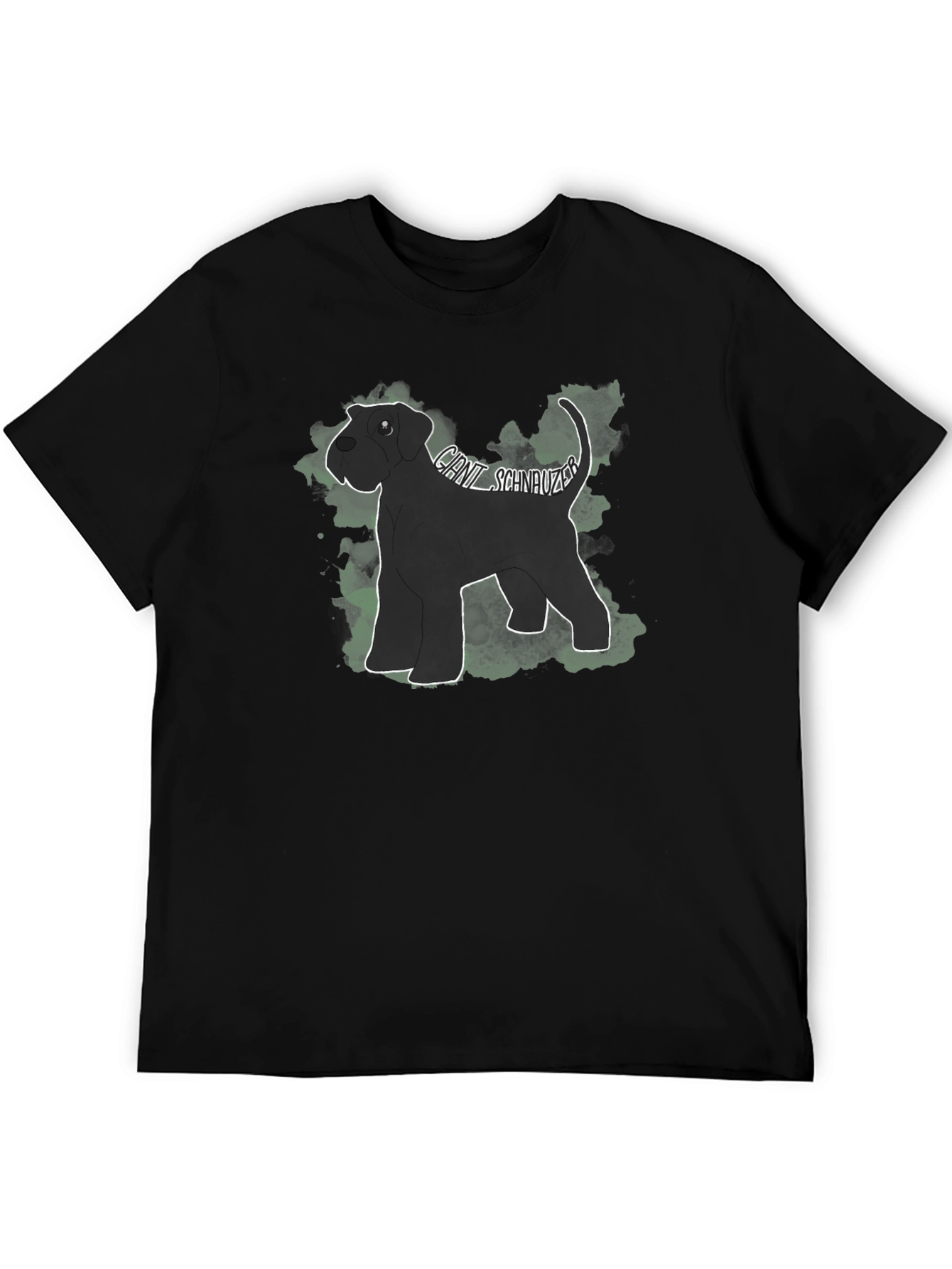 Giant Schnauzer Dog T-Shirt - Black Tee