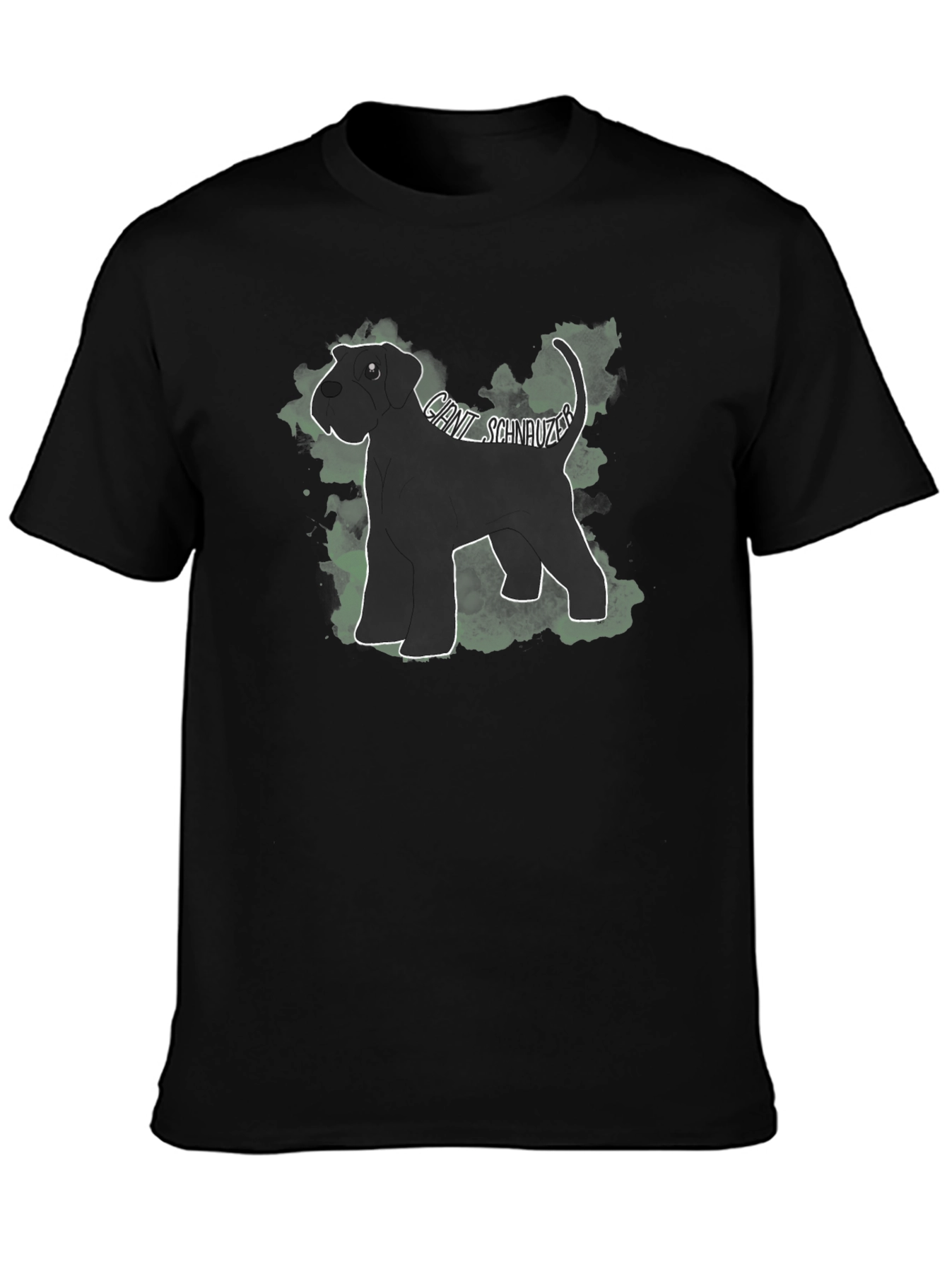 Giant Schnauzer Dog T-Shirt - Black Tee
