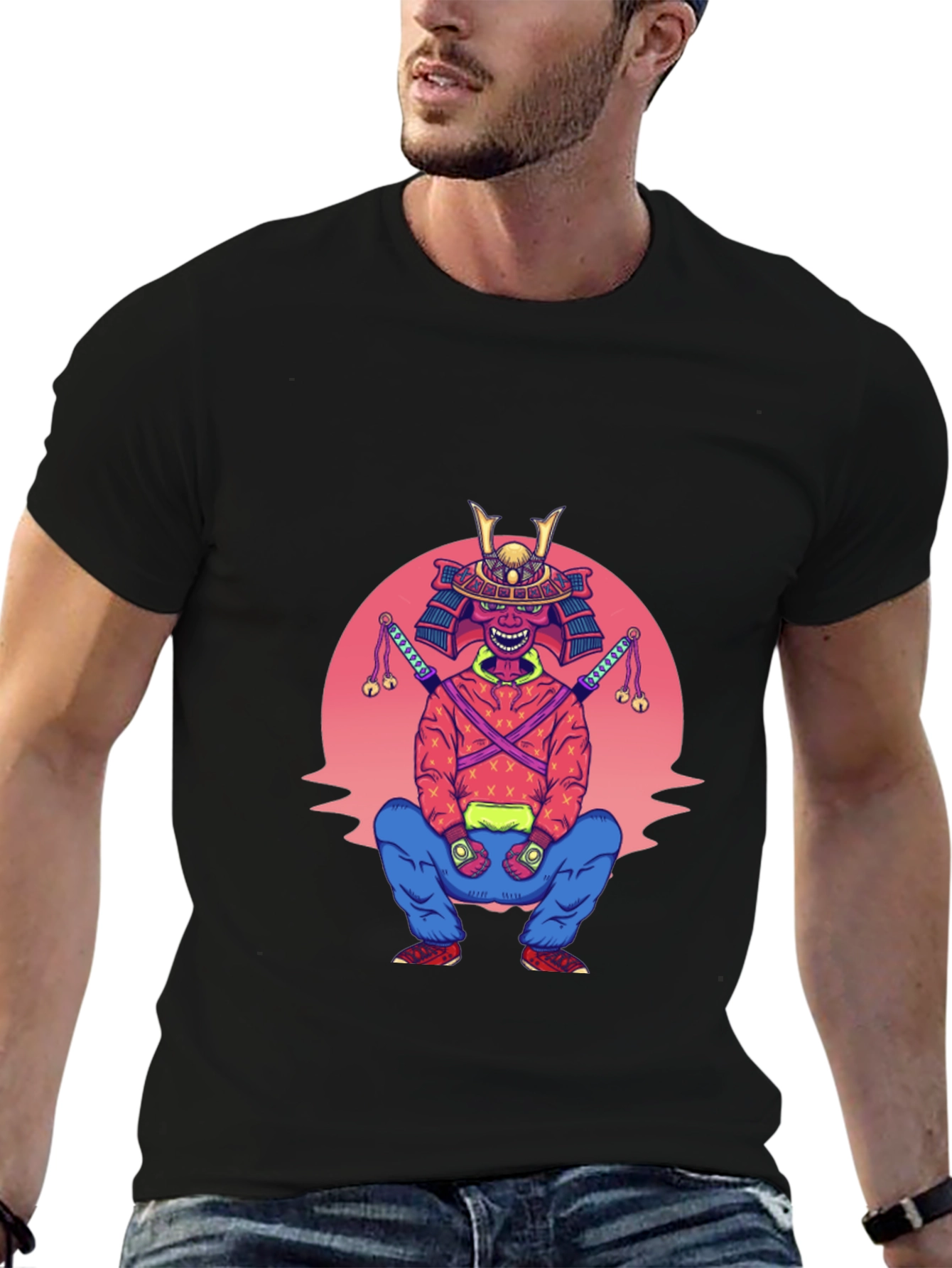 Samurai Graphic T-Shirt - Unique Streetwear Design