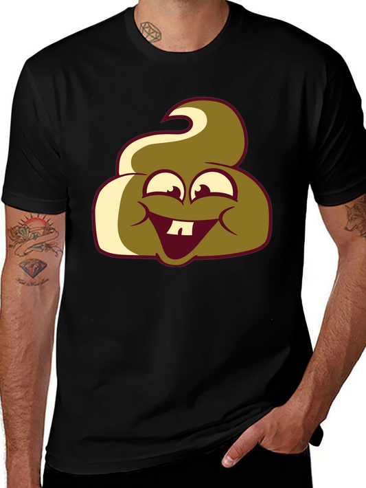 Funny Poop Emoji Graphic T-Shirt