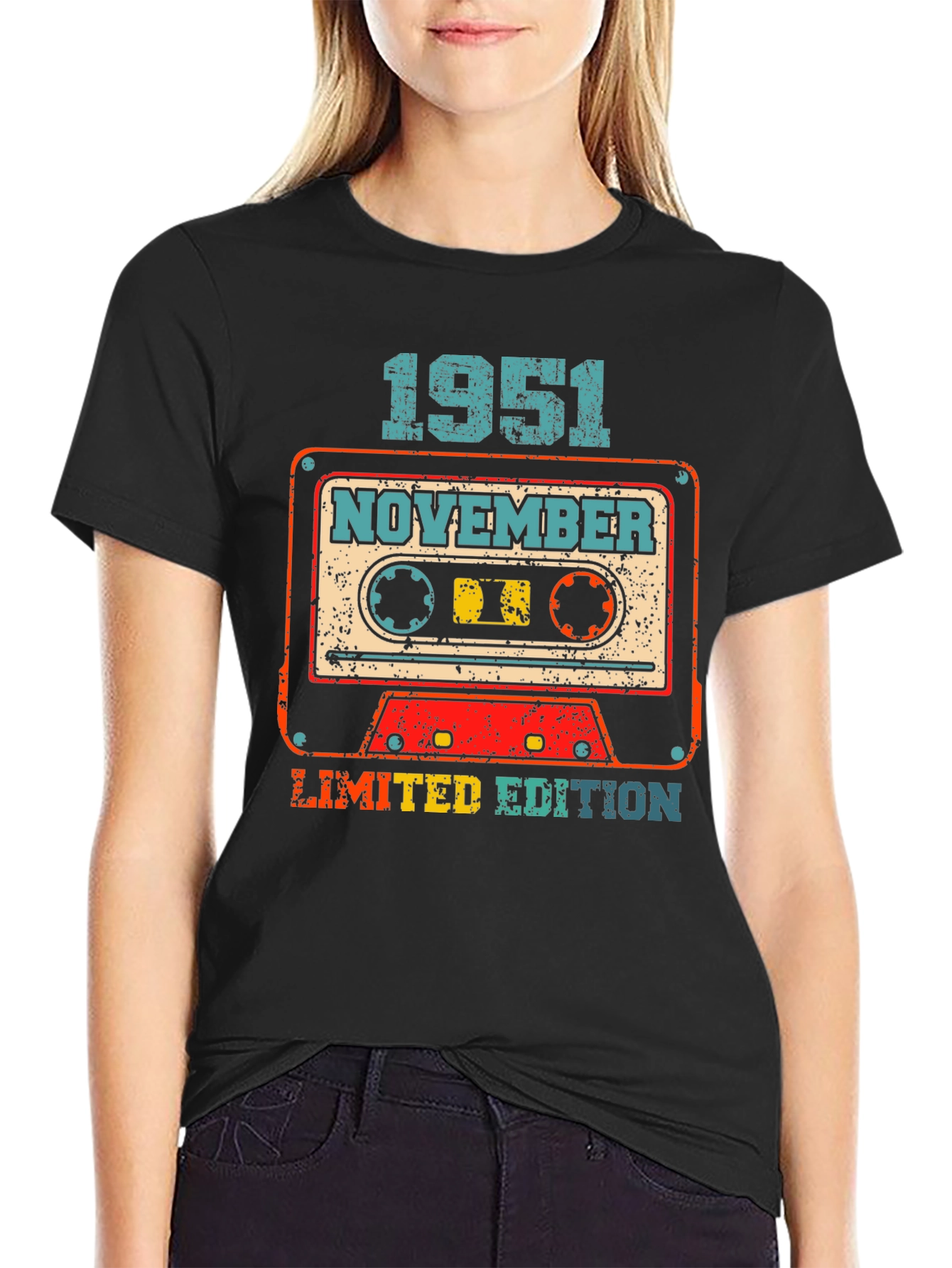 Retro November 1951 Limited Edition Cassette Tape T-Shirt