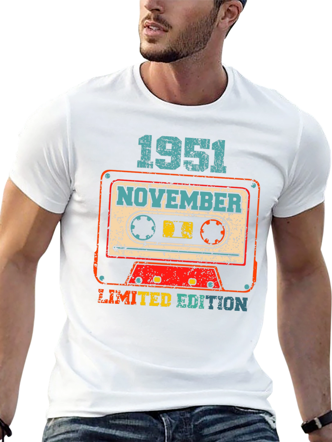 Retro November 1951 Limited Edition Cassette Tape T-Shirt