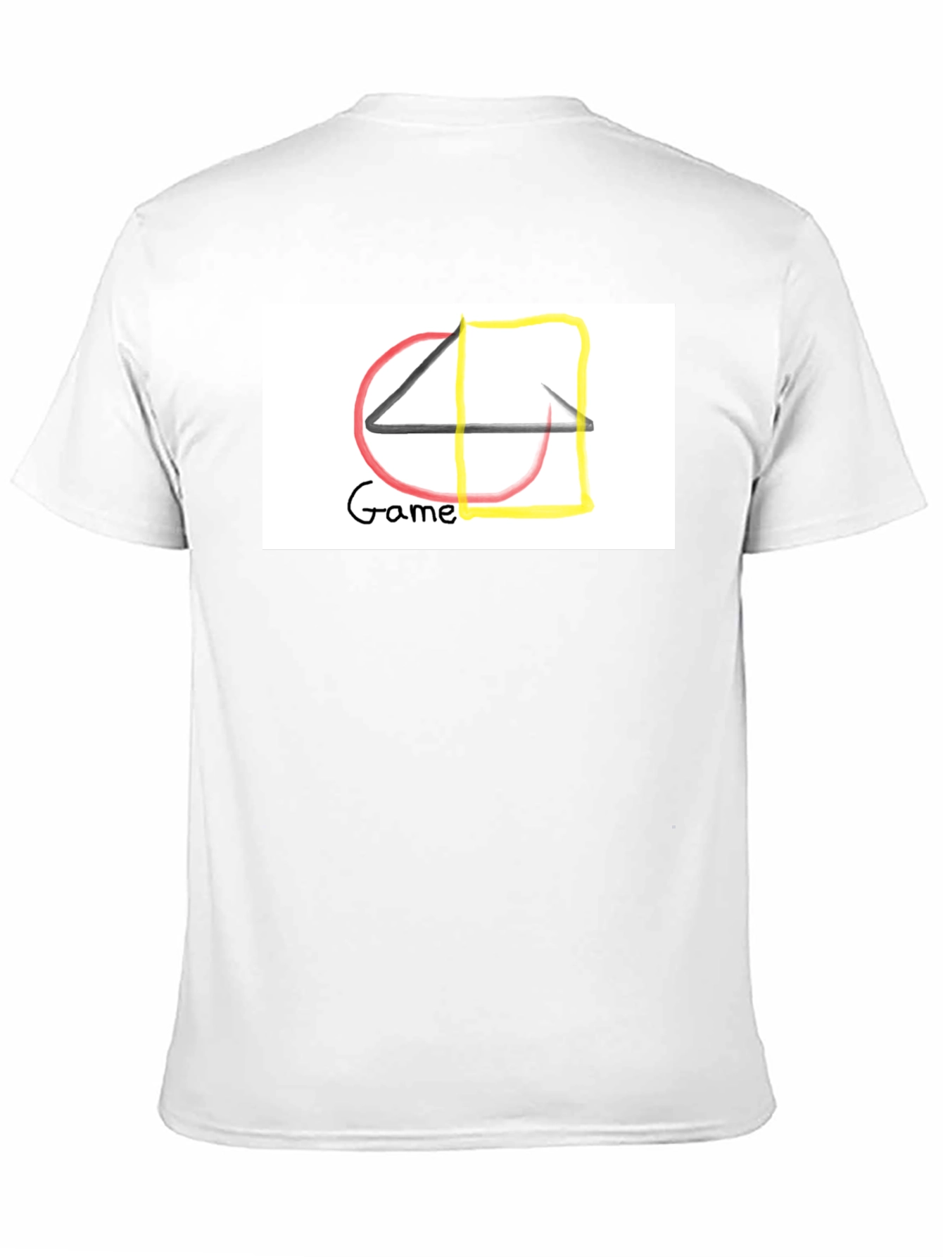 Abstract Game T-Shirt - Black Cotton Tee