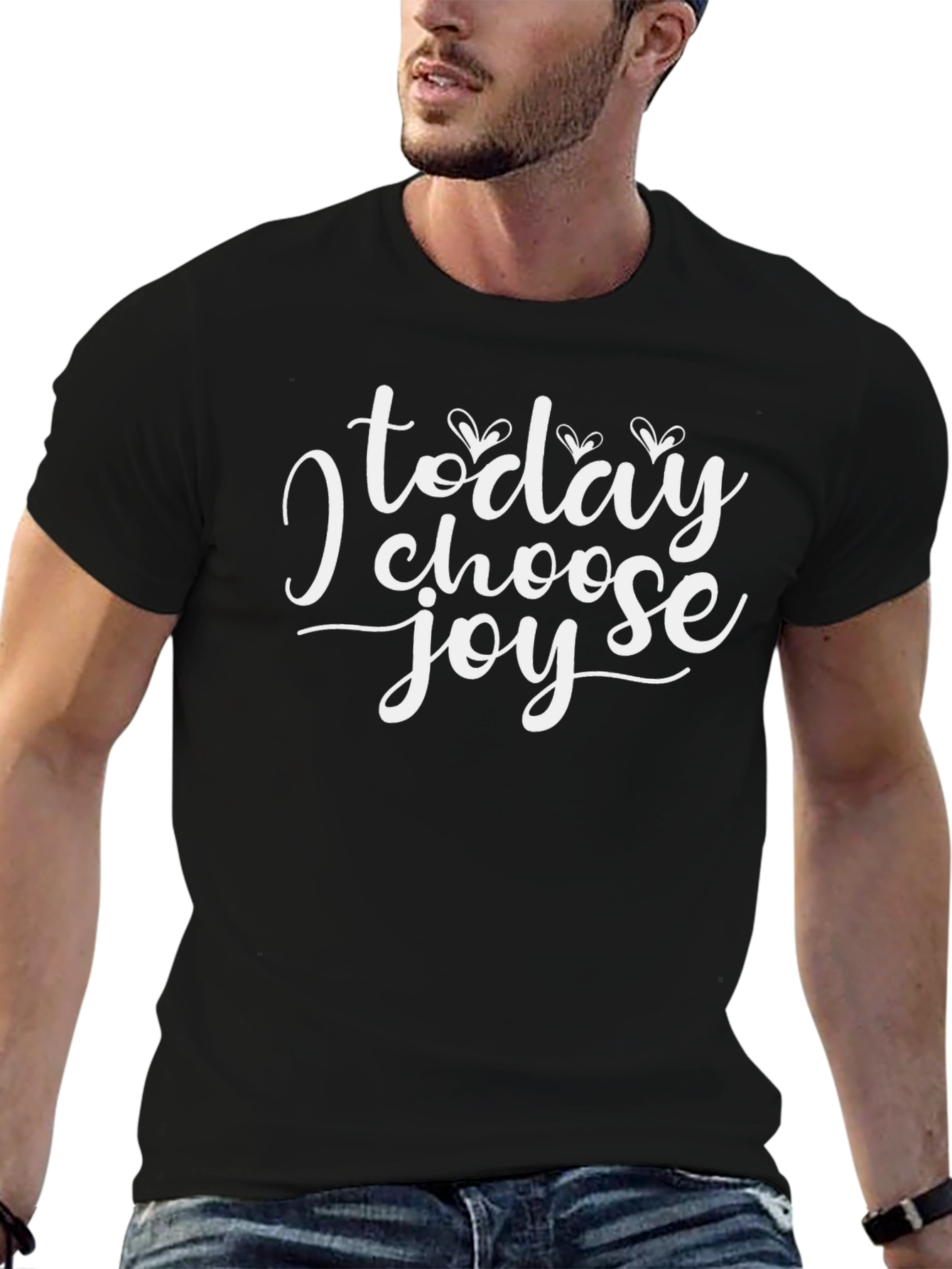 Choose Joy Graphic Tee - Black