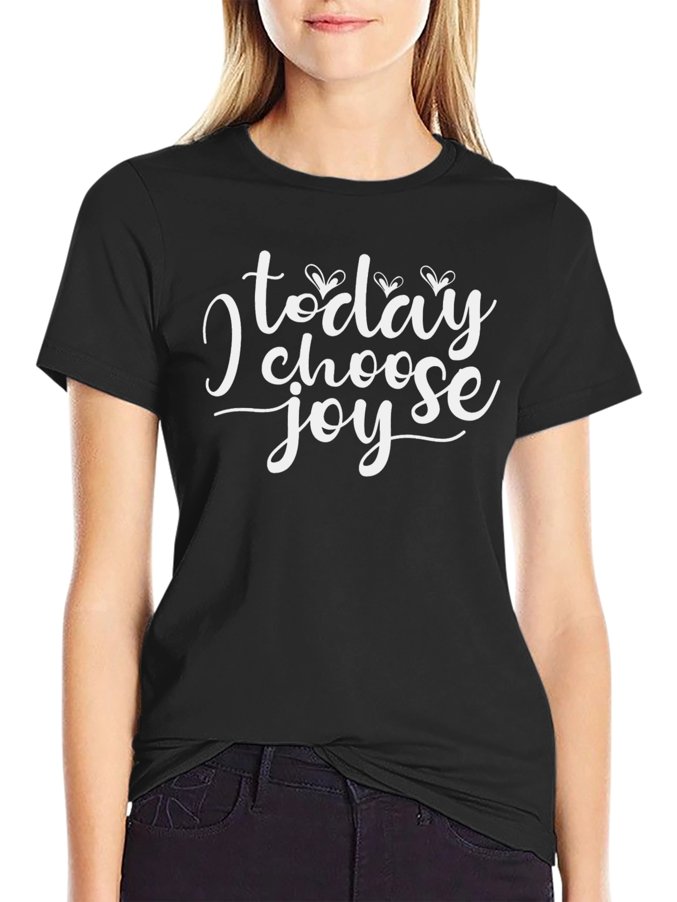 Choose Joy Graphic Tee - Black