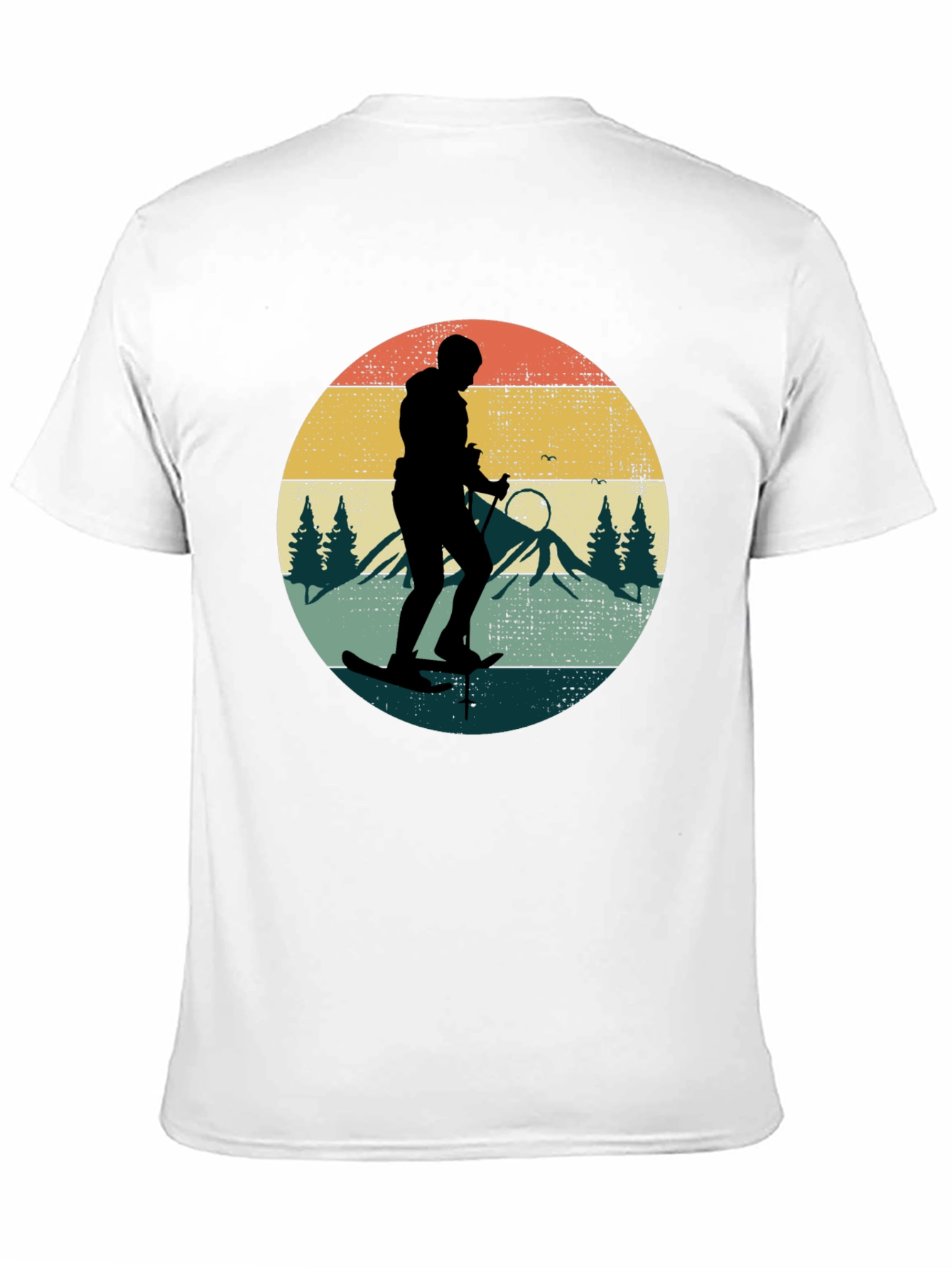 Retro Skiing Silhouette T-Shirt