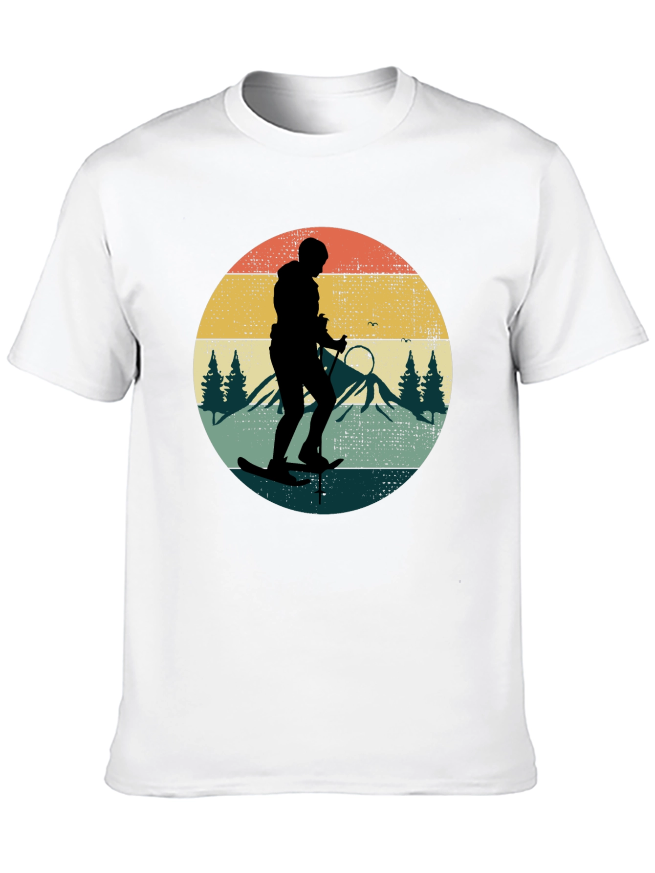Retro Skiing Silhouette T-Shirt